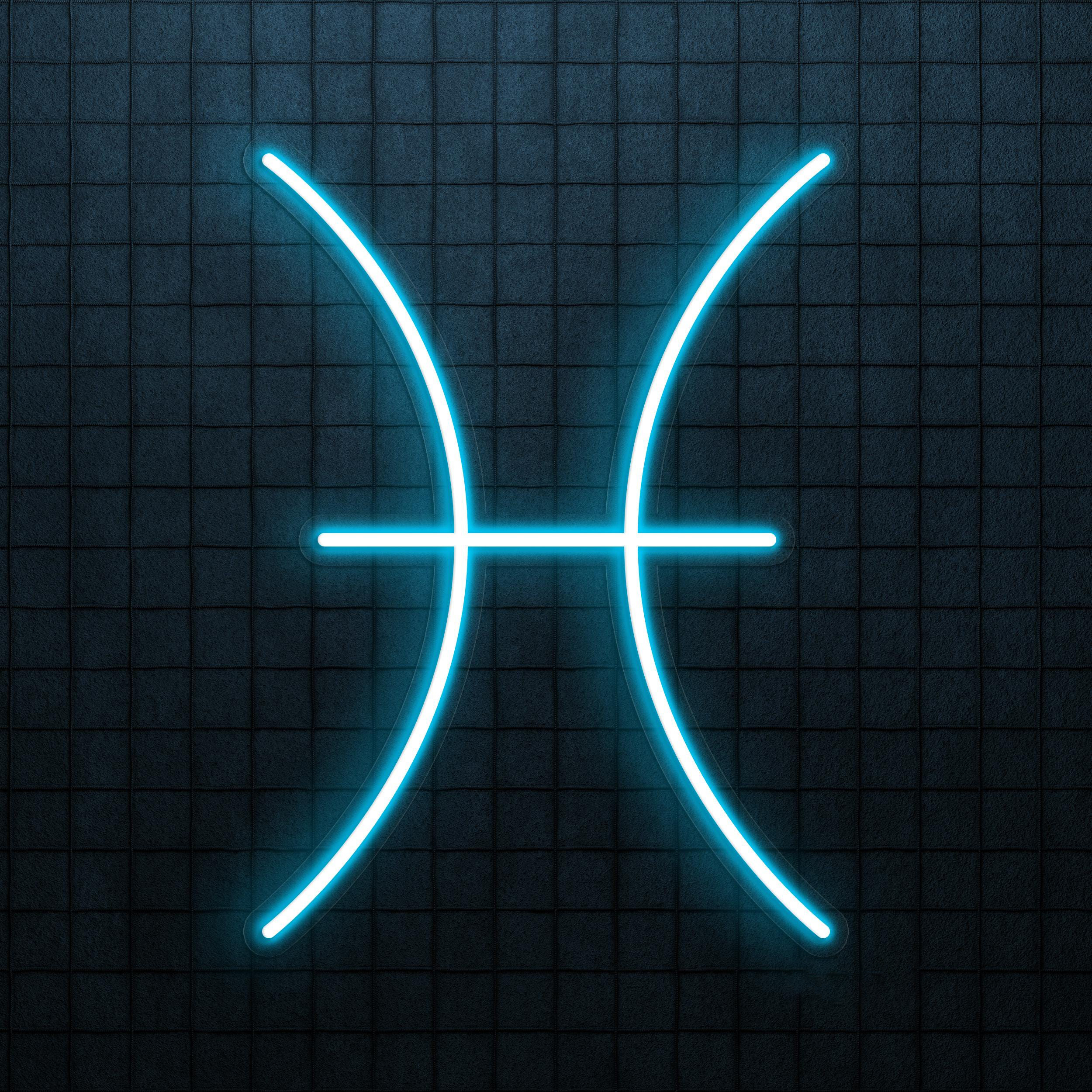 Pisces Neon Sign, Pisces LED Light, Home Wall Decor, Zodiac Symbol Wall Art, Horoscope LED Sign, Astrology Neon Gifts, Office Wall Decor