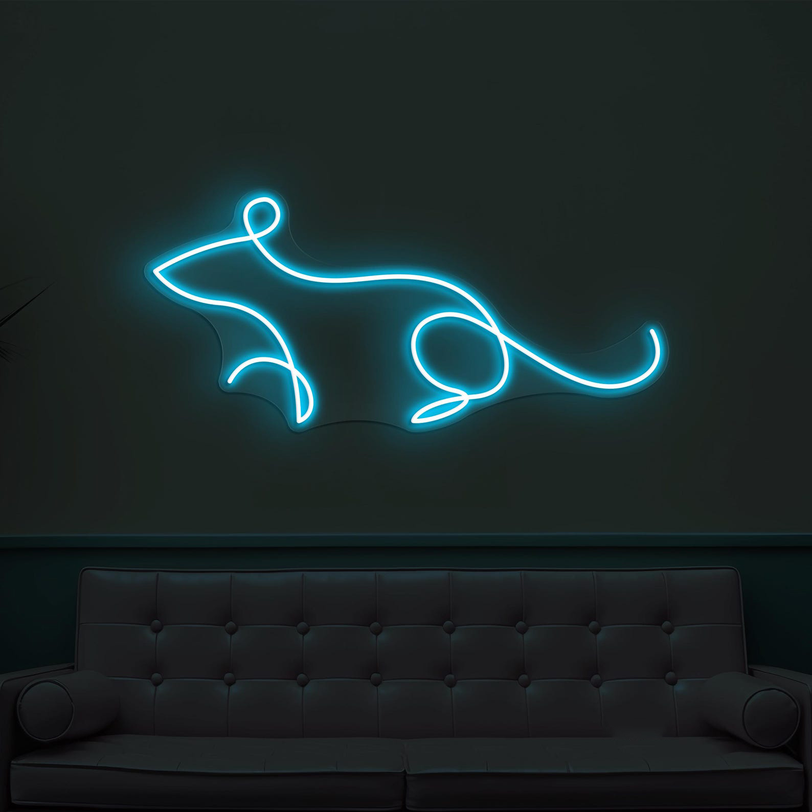 Mouse Neon Sign, Mouse LED Light, Kids Room Wall Decor, Wildlife Wall Art, Rat Neon Light, Led Neon Art, Animal Shop Light, Cute Rat Sign