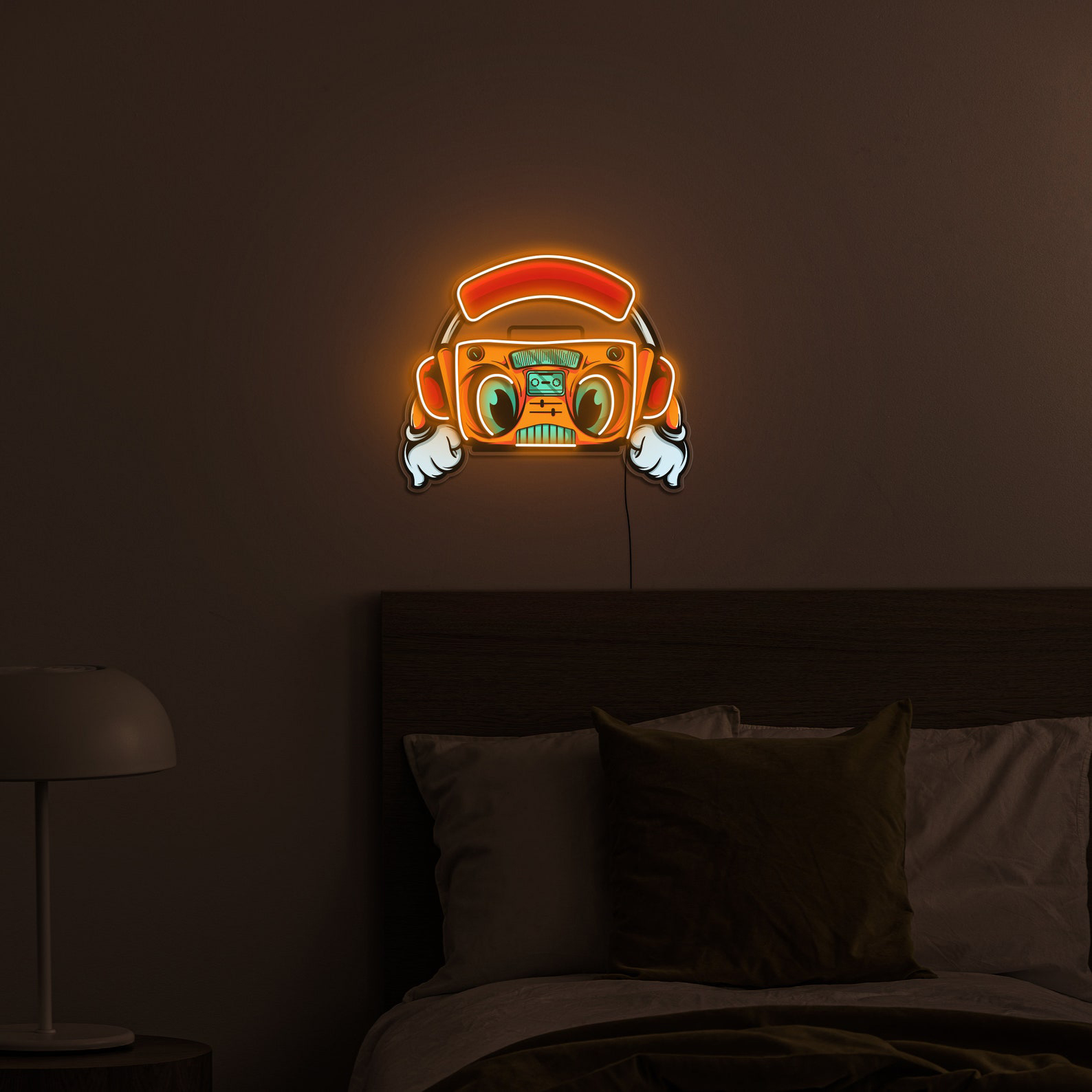Radio Led Neon Light, Boombox LED Neon Wall Light, Radio Led Pop Art Sign, Game Room Decor, 90s Decor Sign, Radio Neon Sign, Gift Idea