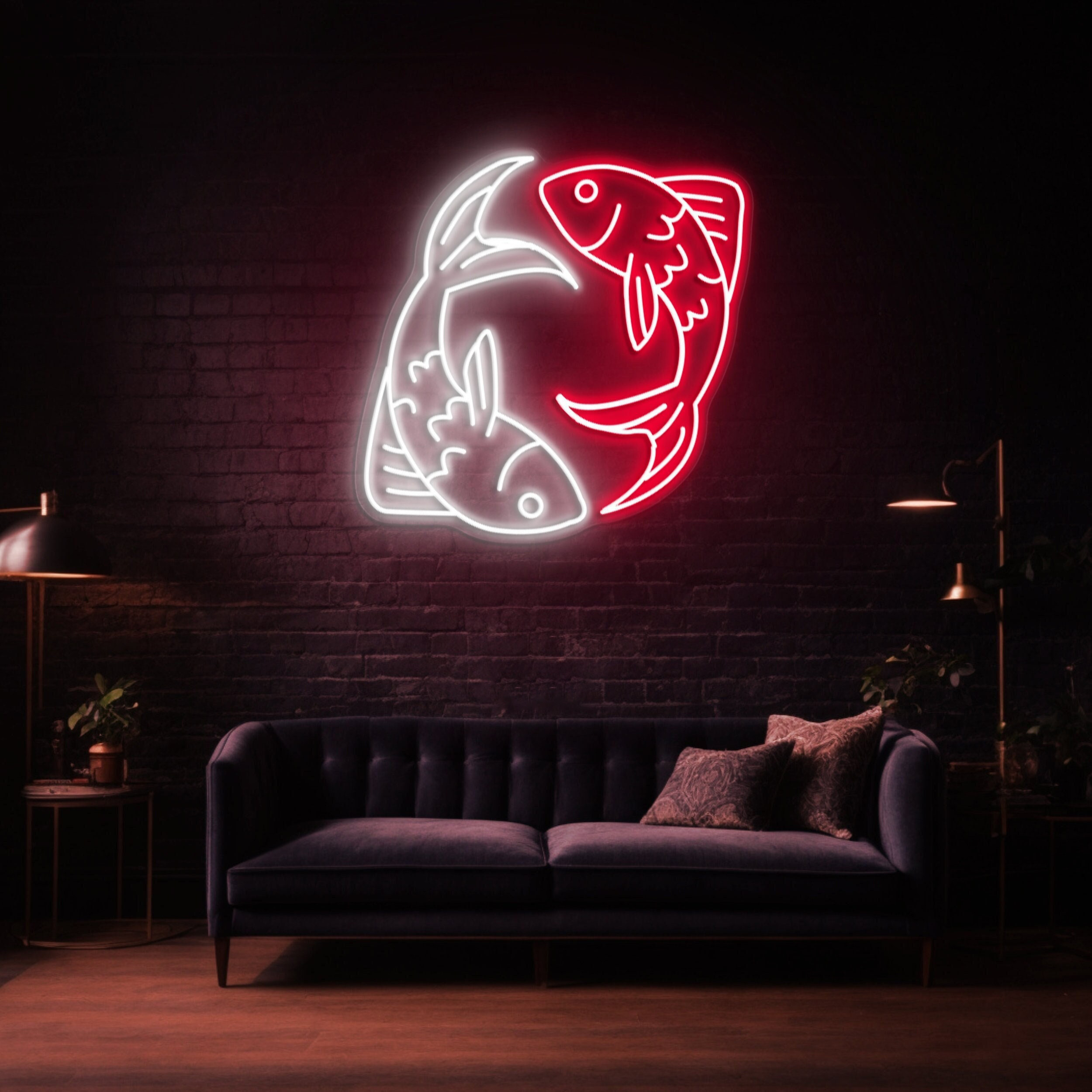 Pisces Neon Sign, Zodiac Horoscope LED Wall Decor, Astrology Gift, Pisces Neon Light for Bedroom, Zodiac Horoscope Neon Sign, Beautiful Gift