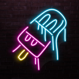 Popsicle Neon Sign, Popsicle LED Light, Nursery Room Wall Decor, Ice Cream Wall Art, Frozen Treat Neon Light, Ice Cream Shop Neon Decor