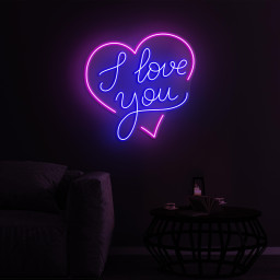 I Love You Neon Sign, I Love You LED Light, I Love You In Heart LED Art, Wedding Party Decor, Romantic Love Wall Decor, Couple Neon Art Gift