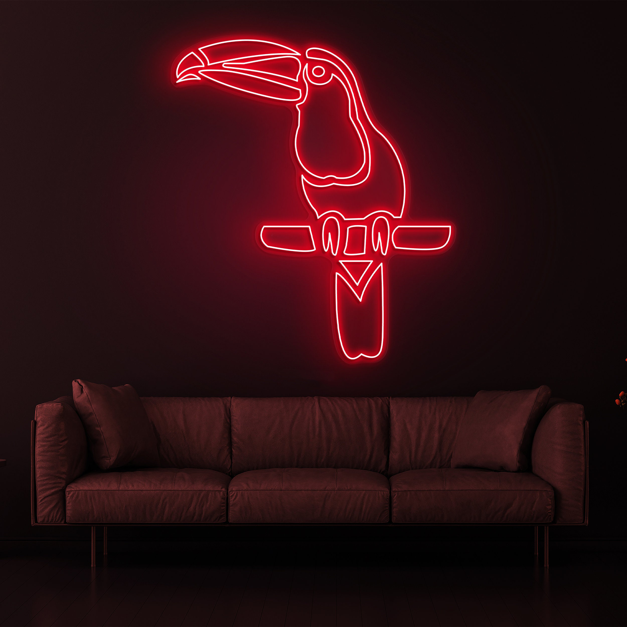 Toucan Neon Sign, LED Toucan Bird Light for Tropical Vibes, Home Decor, Parties, Gifts for Nature Lovers, Kids Room Decor, Toucan LED Sign
