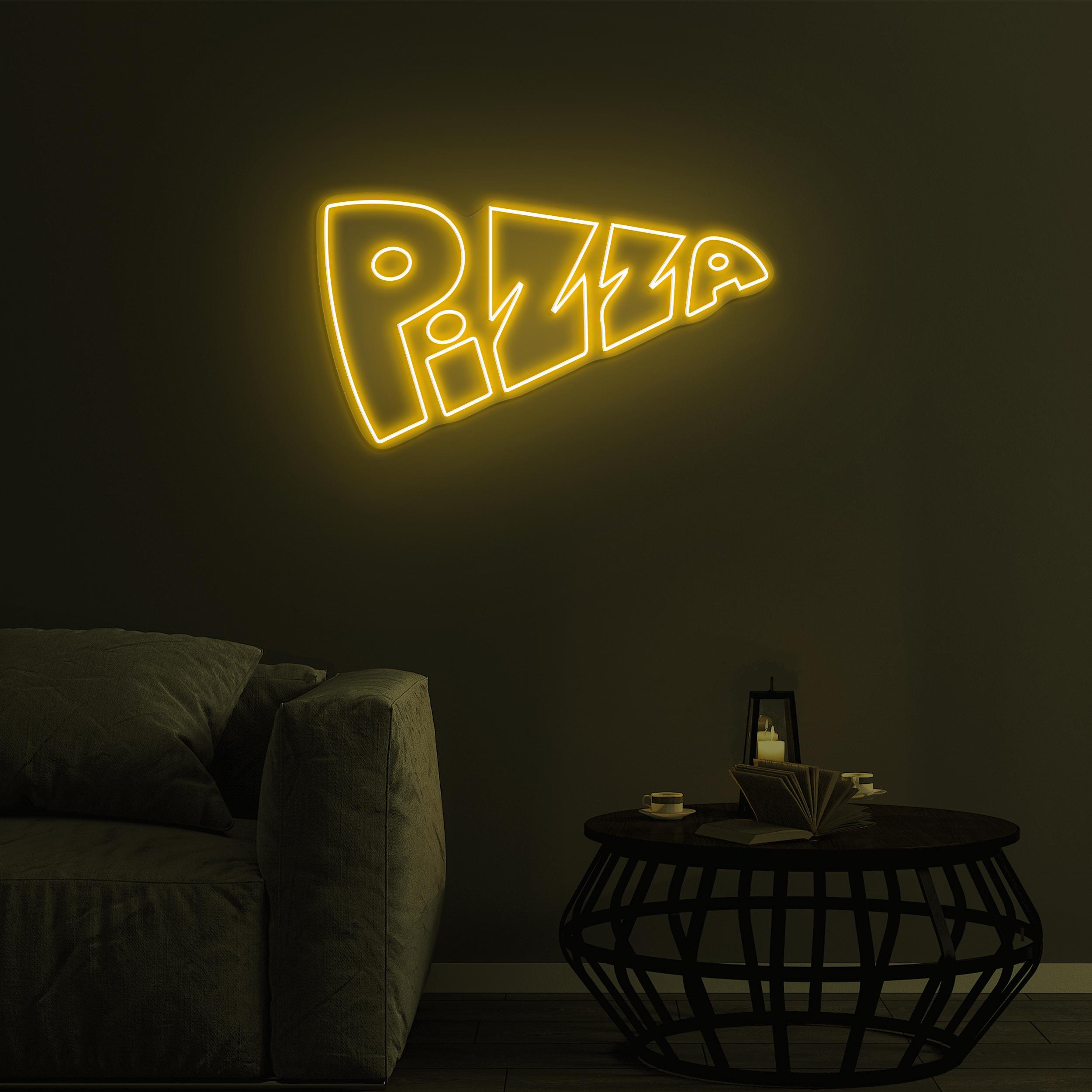 Pizza Neon Sign, Pizza Led Light, Pizza LED Neon Art, Italian Food Sign, Fast Food Restaurant Wall Decor, Kitchen Decor, Pizza Lover Gifts