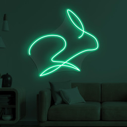 Rabbit Neon Sign, Rabbit LED Light, Bunny Wall Decor, Animal Shop Wall Art, Cute Bunny Neon Sign, Home Neon Light, Kids Room Wall Decor