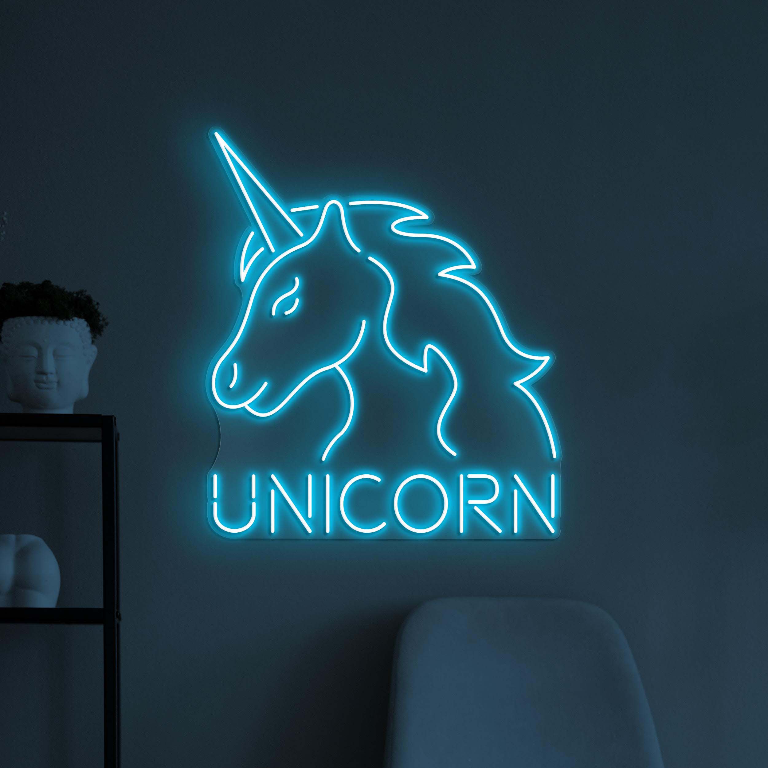 Unicorn Neon Sign, Unicorn LED Light, Unicorn Logo Wall Decor, Fantasy Wall Art, Home Wall Light, Magical Room Wall Decor, Kids Room Decor