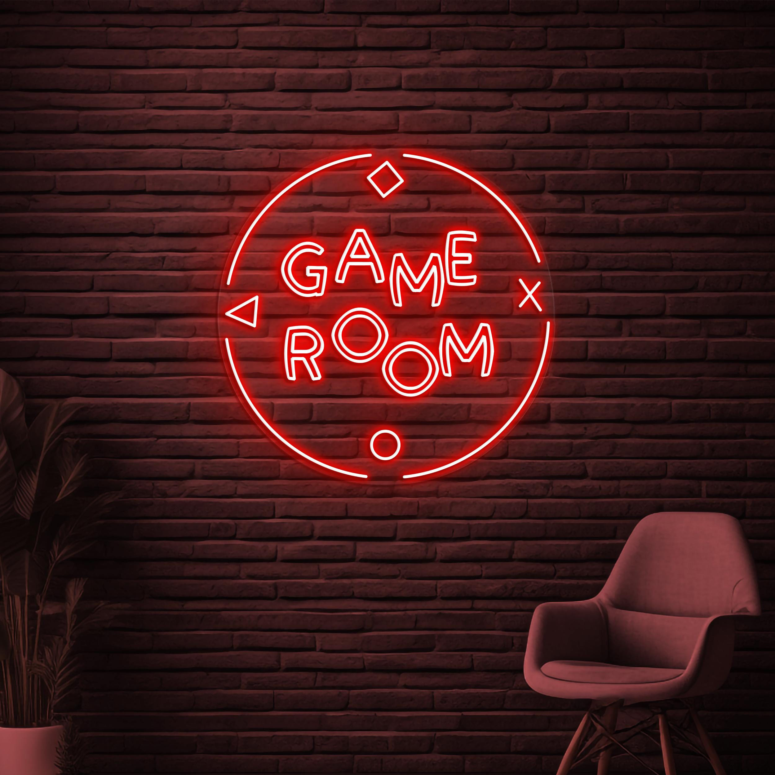 Game Room Neon Sign, Game Room LED Light, Game Zone Wall Decor, Game Arcade Room Wall Art, Personalized Neon Light, Gift For Game Lover
