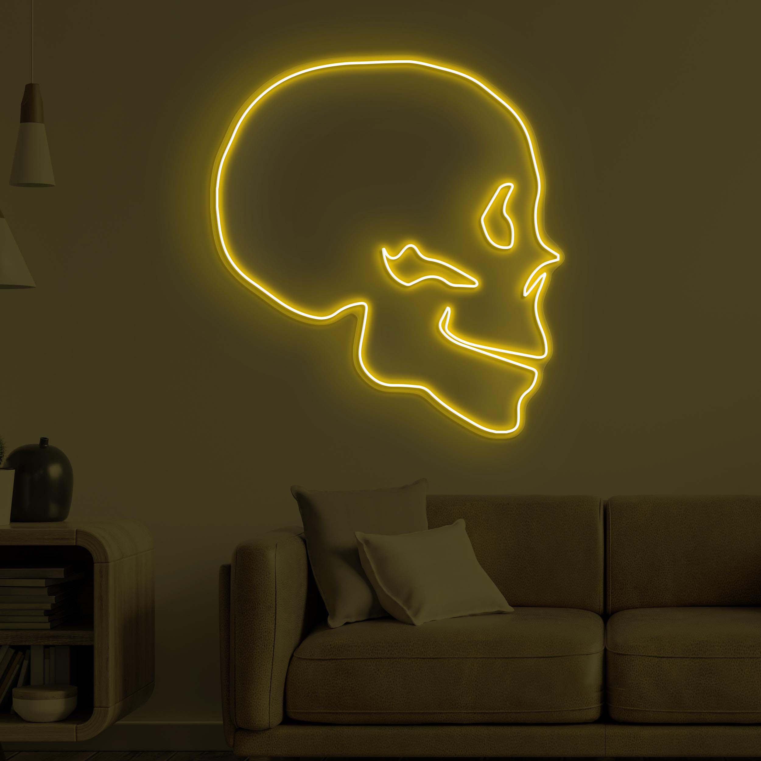 Skull Neon Sign, Skull LED Light, Skull Head Wall Decor, Game Room Wall Art, Horror House Neon Light, Personalized Sign, Game Room Art, Gift