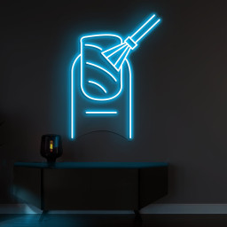 Nail Neon Sign, Nail Polish Neon Light, Nail Decor Wall Art, Makeup Room Decor, Party Sign for Women & Girls, LED Wall Art for Nail Salons