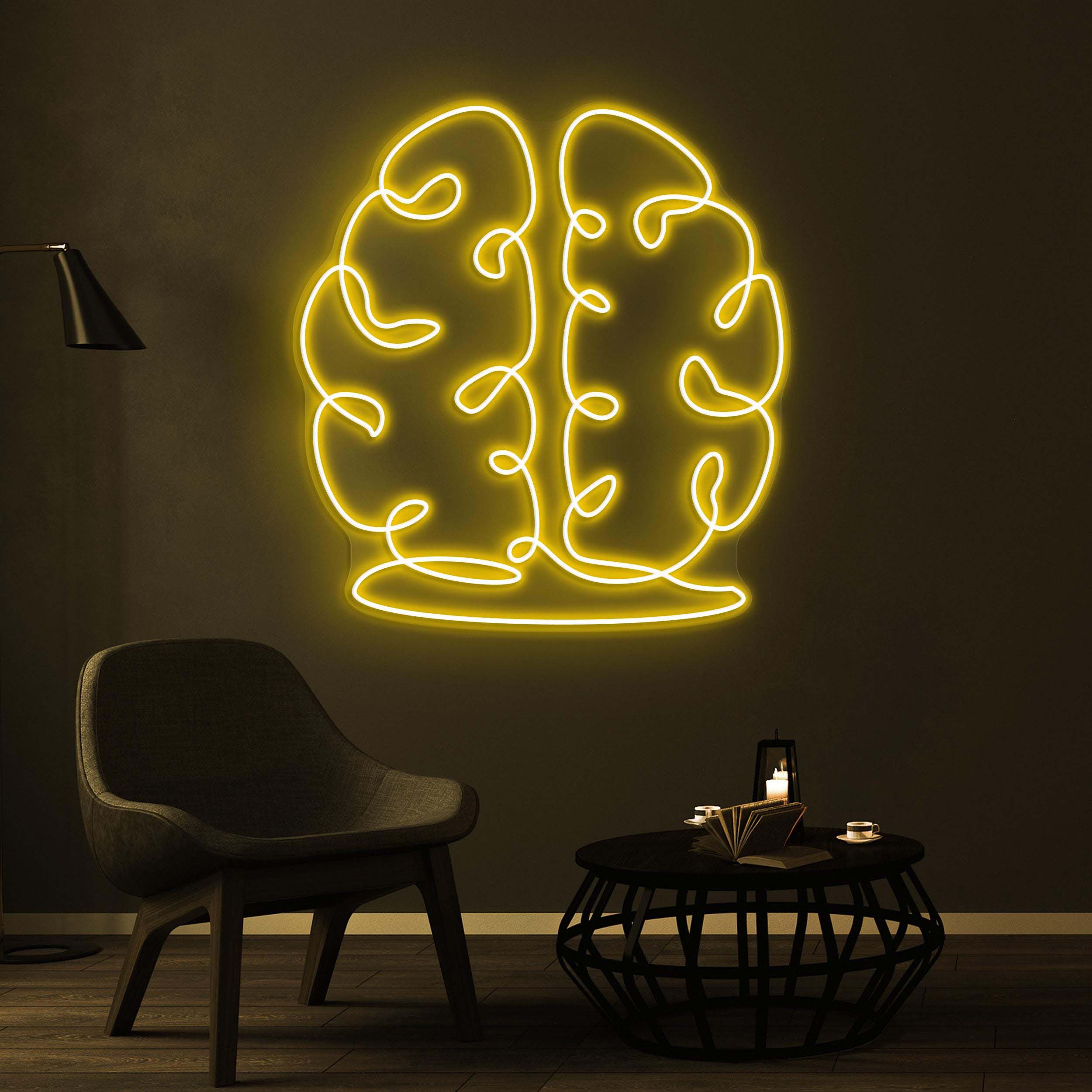Brain Neon Sign, Brain LED Light, Hospital Wall Decor, Home Wall Art, Personalized Brain Sign, Doctor Clinic Neon Light, Thinker Neon Sign