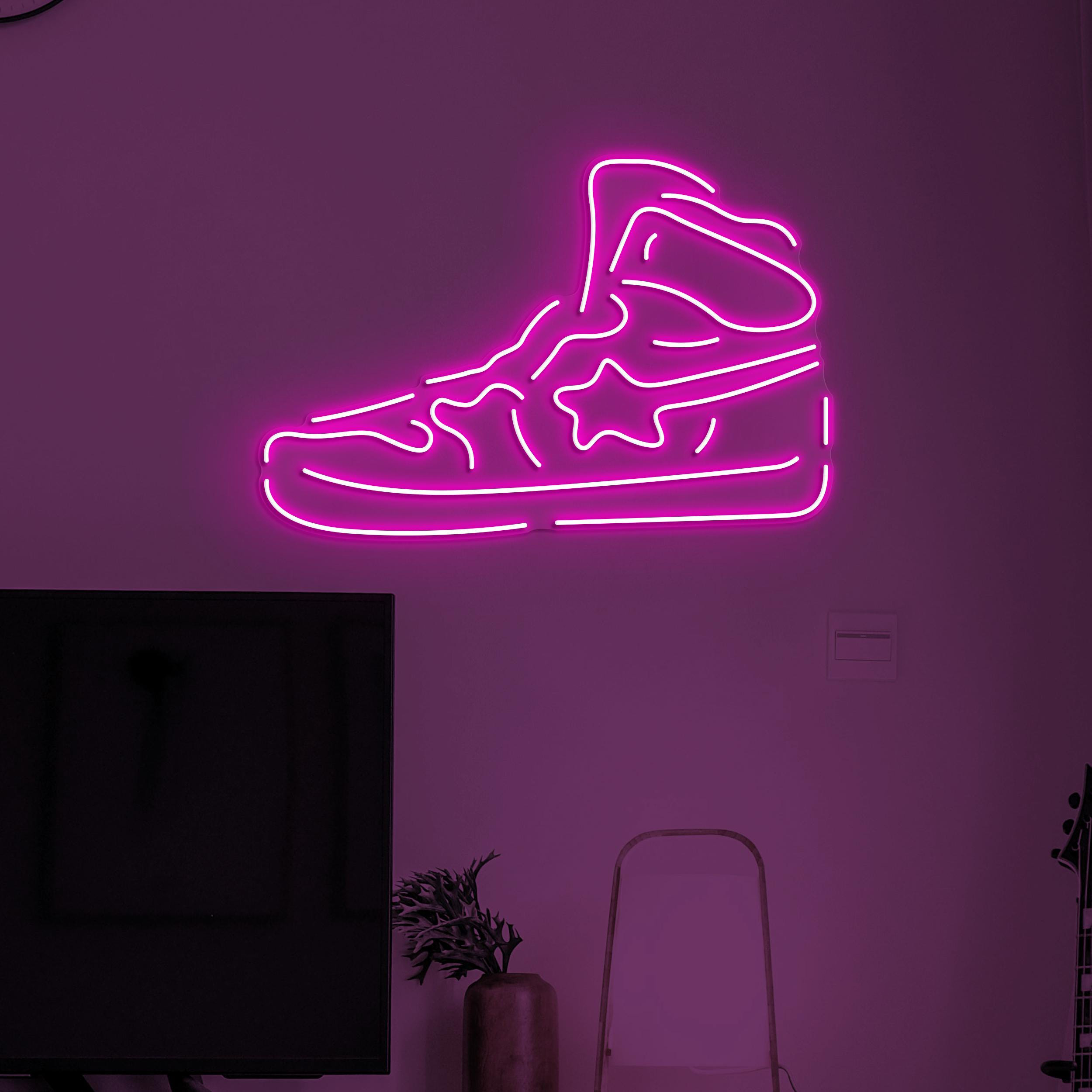 Sneaker Neon Sign, Sneaker LED Light, Sneaker Led Wall Art, Sneaker Shop Wall Decor, Home, Cafe and Bar Neon Light, Gift For Sneaker Lover