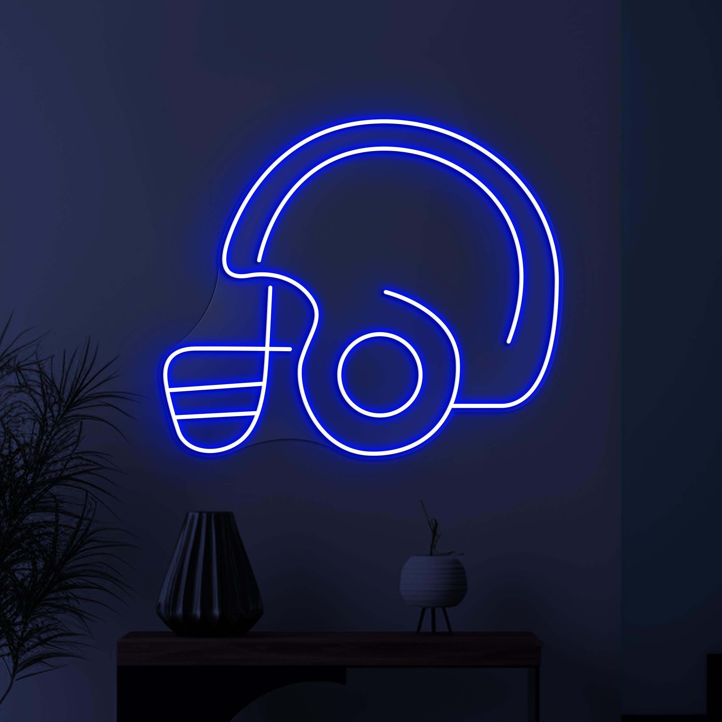 Football Helmet Neon Sign, Football Helmet LED Light, Sports Helmet Wall Art, Football Club Decor, Sports Shop Light, American Football Sign