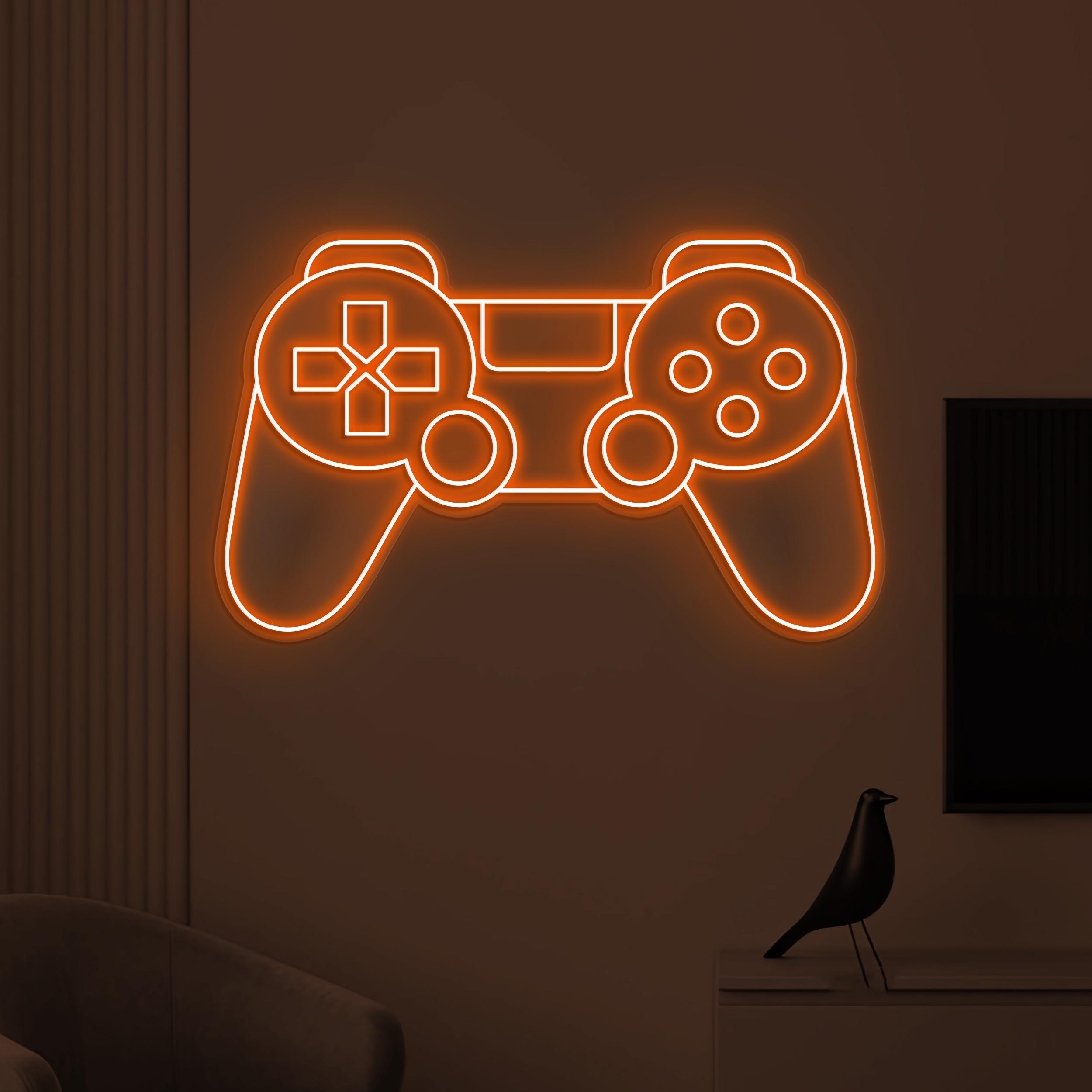Game Console Neon Sign, Gamepad LED Light, Game Room Wall Decor, Game Controller Neon Light, Game Zone Neon Sign, Kids Room Wall Light, Gift