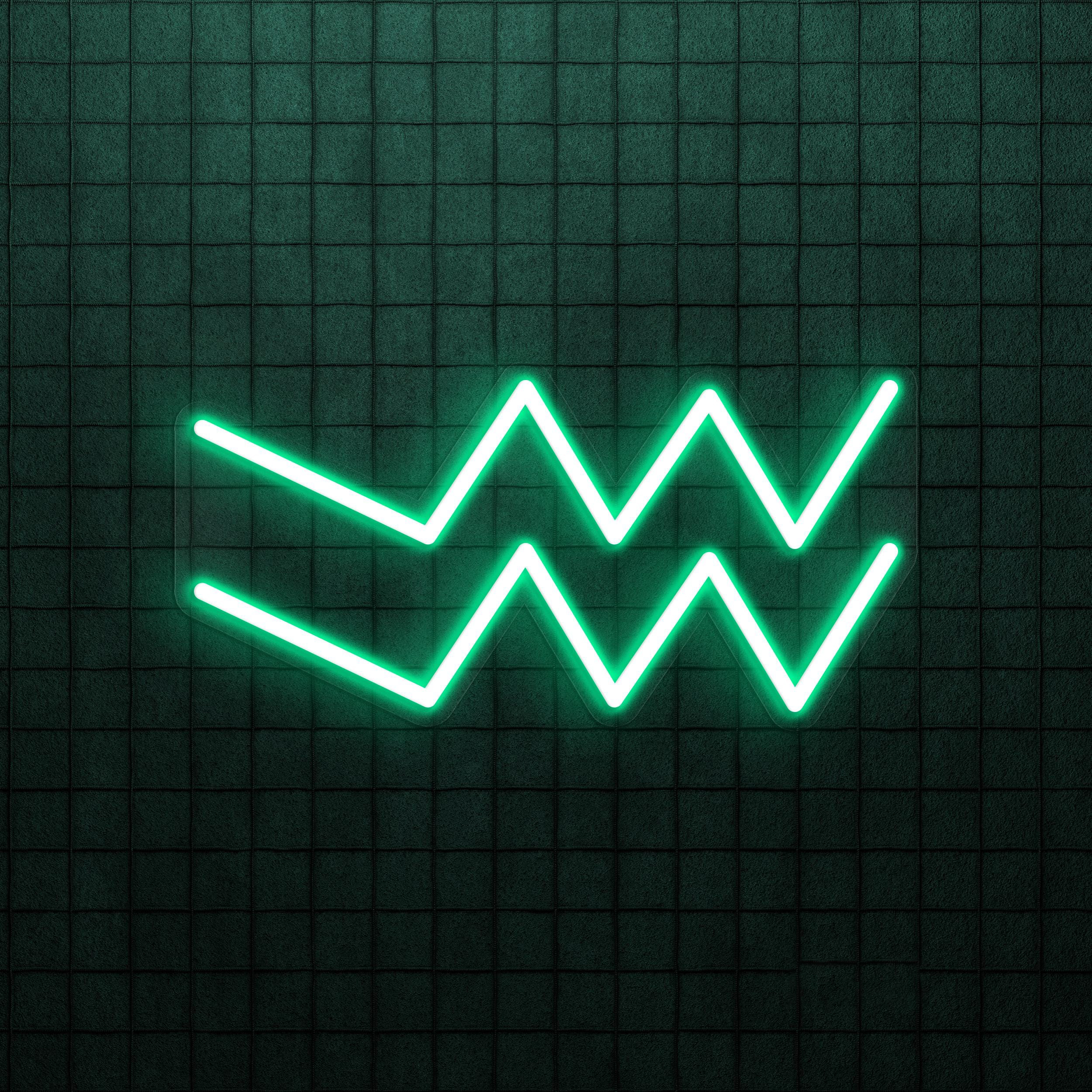 Aquarius Neon Sign, Aquarius LED Light, Aquarius Symbol Wall Art, Horoscope Sign for Cafe, Bar & Studio Wall Decor, Bedroom Wall Light, Gift