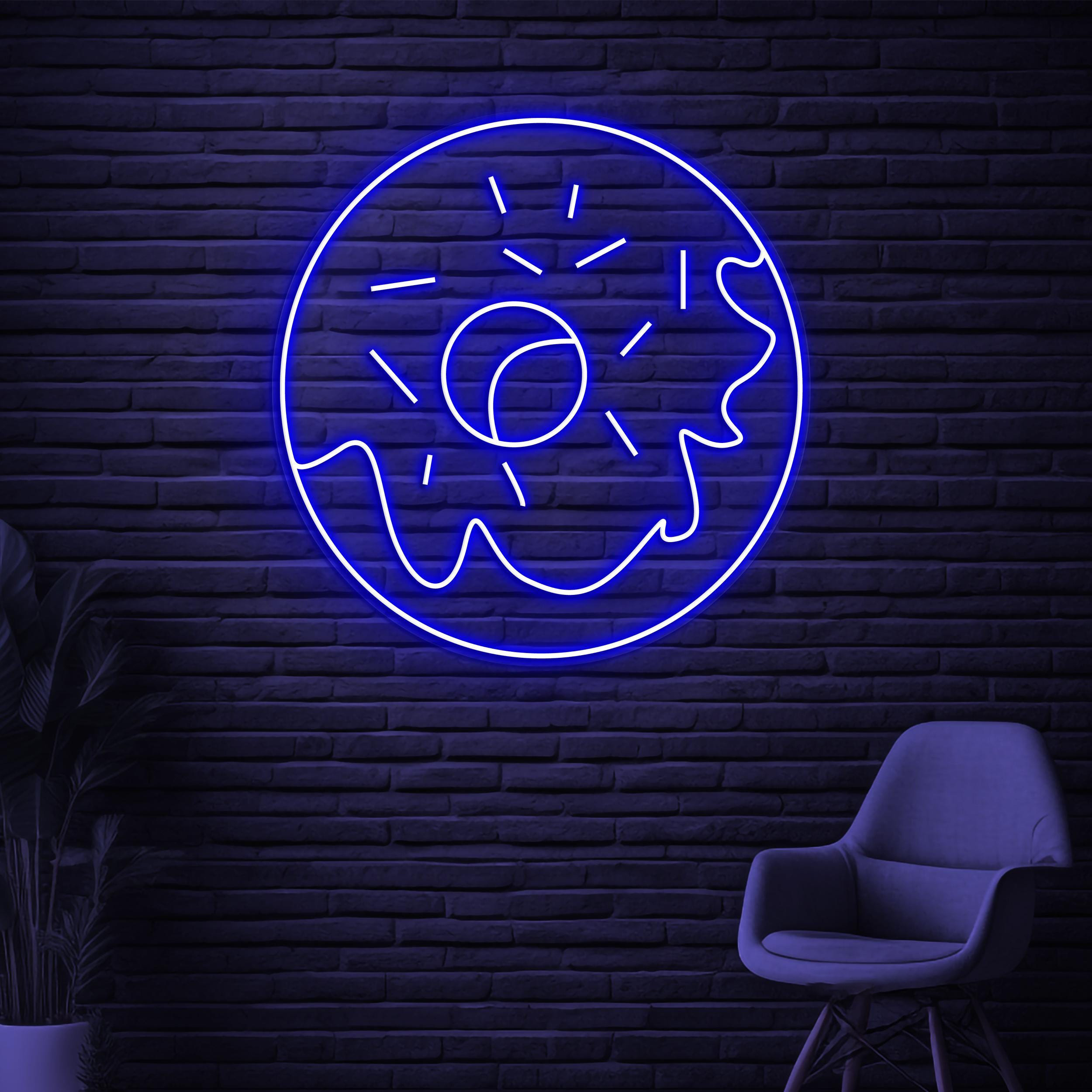 Donut Neon Sign, Donut LED Sign, Yummy Donut Wall Decor, Sweet Treat Wall Art, Dessert Shop Art, Donut Cafe Wall Art, Kitchen Wall Decor