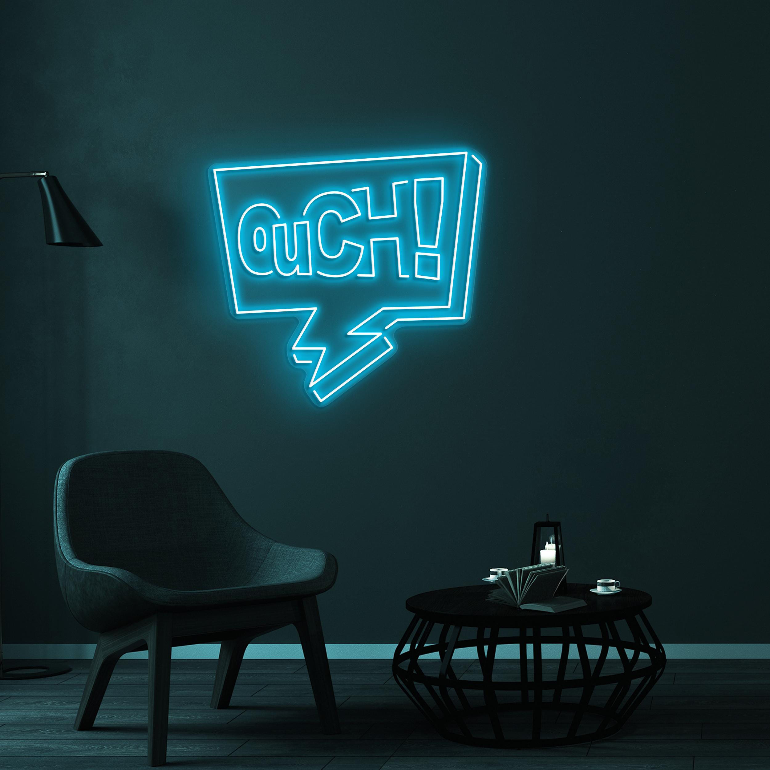 Ouch! Neon Sign, Ouch! LED Light, Party Wall Decor, Customized Neon Sign, Restaurants Neon Light, Cafe Neon Art, Painful Truth Led Sign