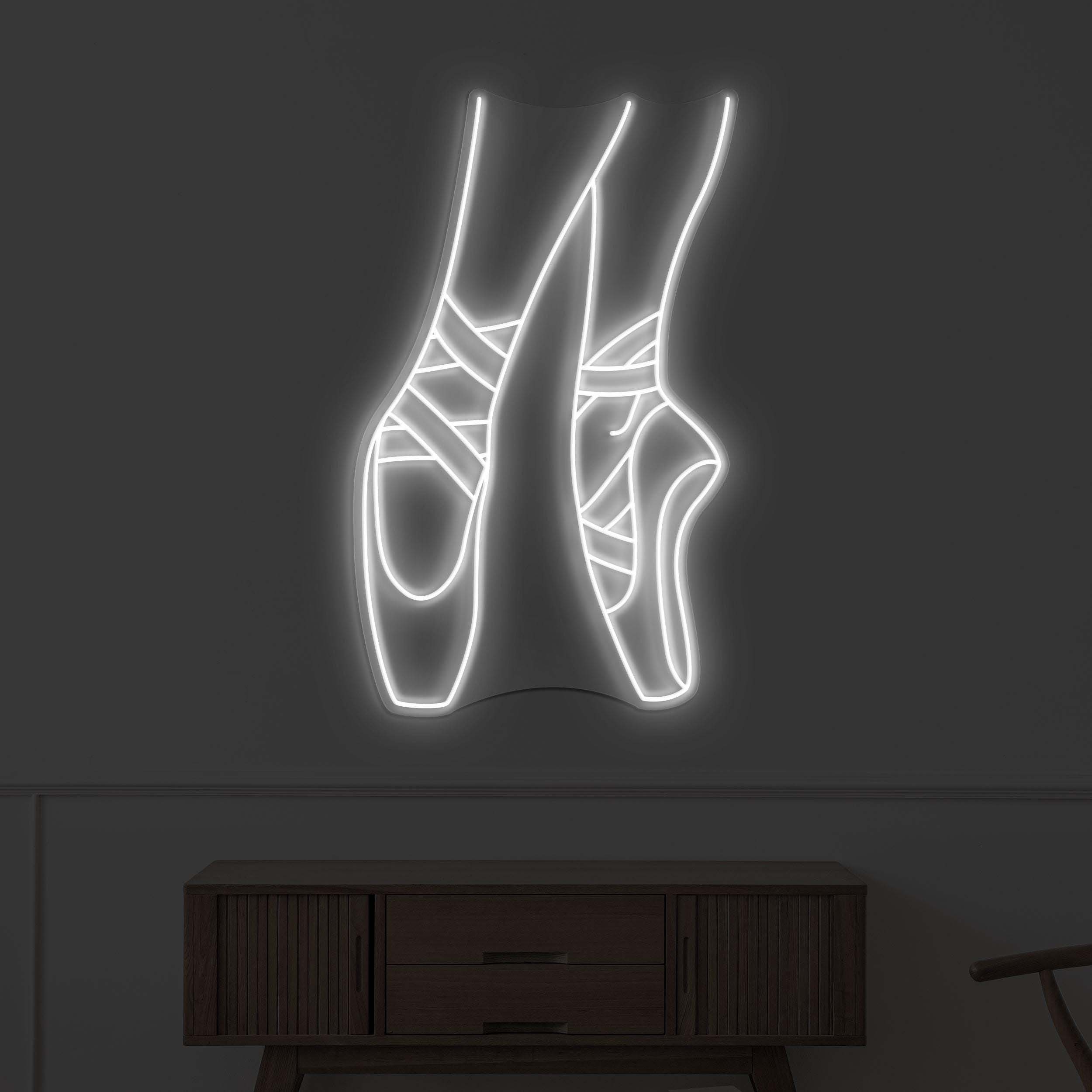 Ballet Shoe Neon Sign, Ballet Shoe LED Light, Dancing Shoe Wall Decor, Dance Studio Wall Art, Ballerina Neon Sign, Gift For Ballet-Dancer