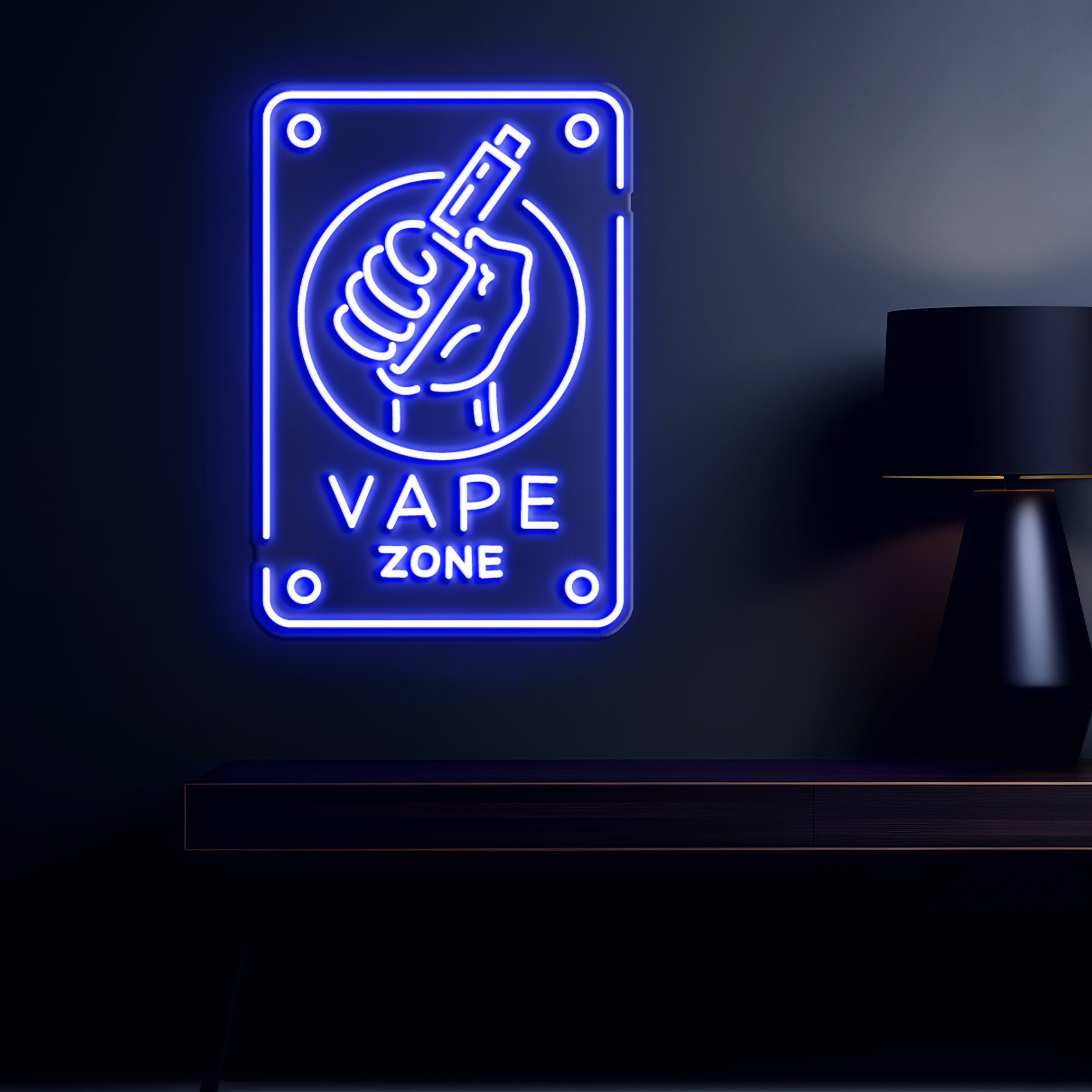 Vape Zone Neon Sign, Shop & Home Decor, Vape Light, Light for Business Advertising, Man Cave, Bar, Pub, Smoking Lounge, Party, Vape Decor