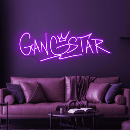 Gangstar Neon Sign, Gangstar LED Light, Gangstar Wall Decor, King Neon Sign, Game Room Wall Decor, Personalized Gangstar Neon Sign