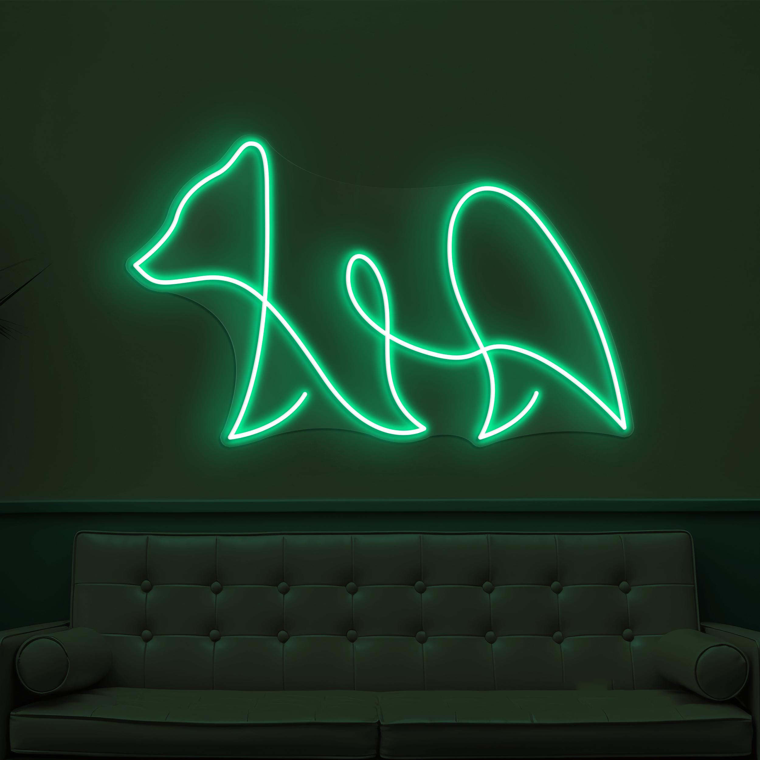 Bear Neon Sign, Bear LED Light, Cute Bear Line Wall Art, Led Wall Decor, Zoo Neon Light, Wild Animal Neon Decor, Kids Room Wall Decor, Gift