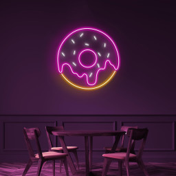 Donut Neon Sign, Donut LED Light, Yummy Donut Wall Art, Cafe Wall Decor, Home Wall Decor, Kitchen Decor, Party Decor, Donut Lover's Wall Art