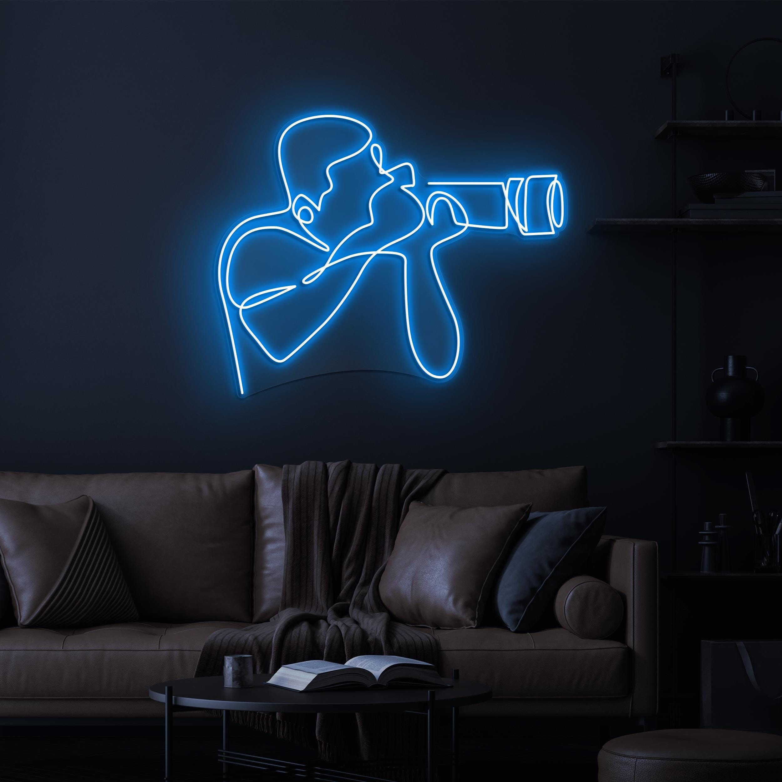 Photographer Neon Sign, Photographer LED Light, Photographer Camera LED Neon Art, Home Wall Decor, Photo Shop Wall Decor, Capture Neon Sign