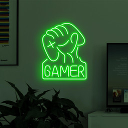 Gamer Neon Sign, Gamer LED Light, Game Controller Neon Art, Game Room Wall Decor, Kids Room Wall Art, Man Cave Neon Light, Game Lover Gift