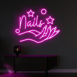 Nail Neon Sign, Nails Light Art, Nails Salon Neon Sign, Light for Wall Decor in Beauty Salon and Nail Studios, Manicure Shop Signage, Gift