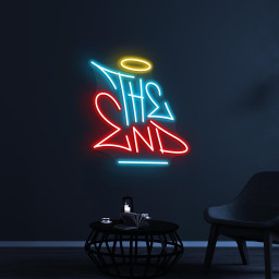 The End Neon Sign, The End LED Light, Cinema Wall Decor, Home Wall Art, Personalized Neon Sign, Game Room Wall Light, Theater Room Light