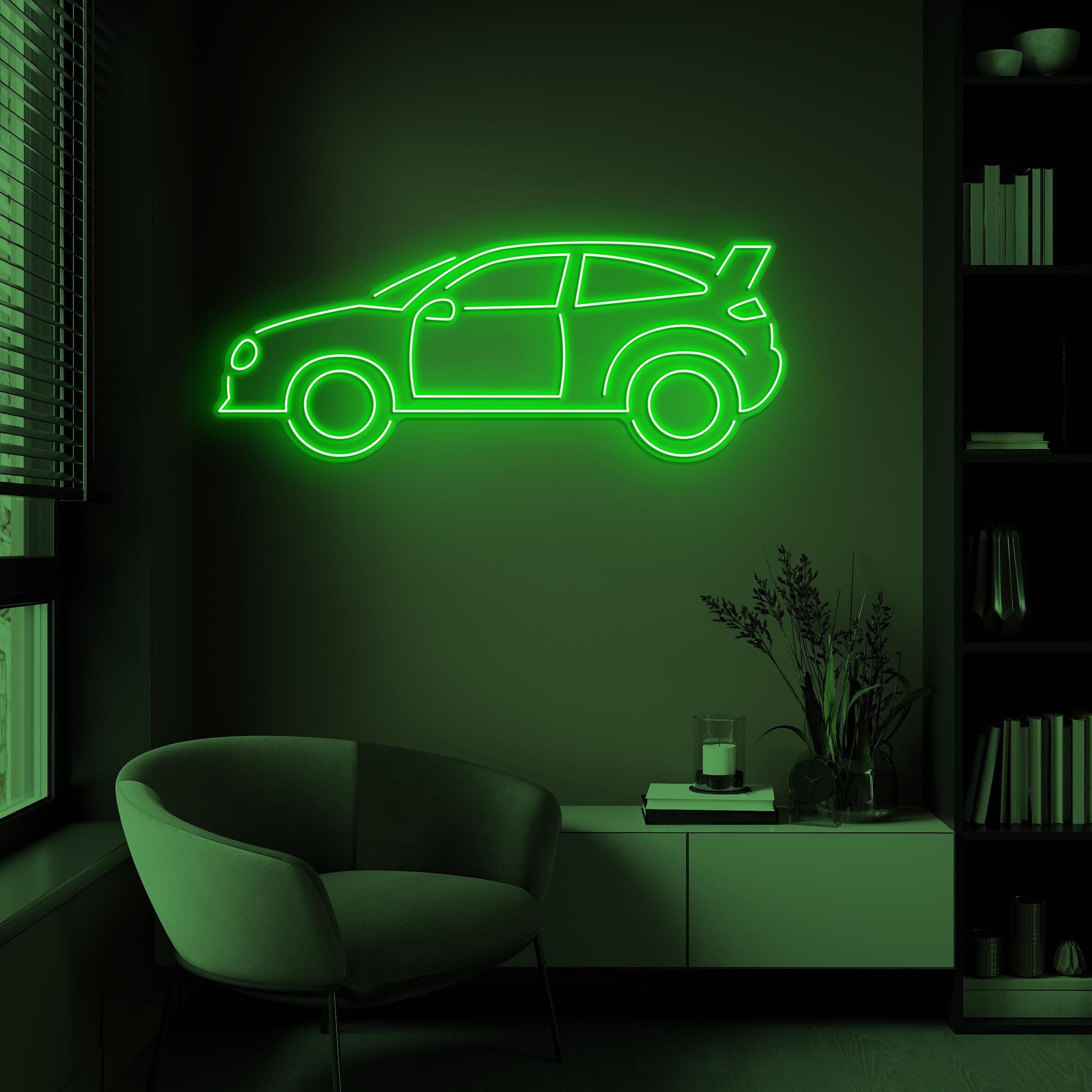 Car Neon Sign, Car LED Light, Garage Wall Decor, Race Car Wall Art, Automobile Neon Sign, Car Club Decor, Car Showroom Art, Car Lover Gift