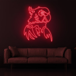 Parrot Neon Sign, Parrot LED Wall Light, Macaw Bird Neon Art, Parrot Decor, Neon Light for Bird Lovers, Gifts for Parrot Lovers, Home Decor