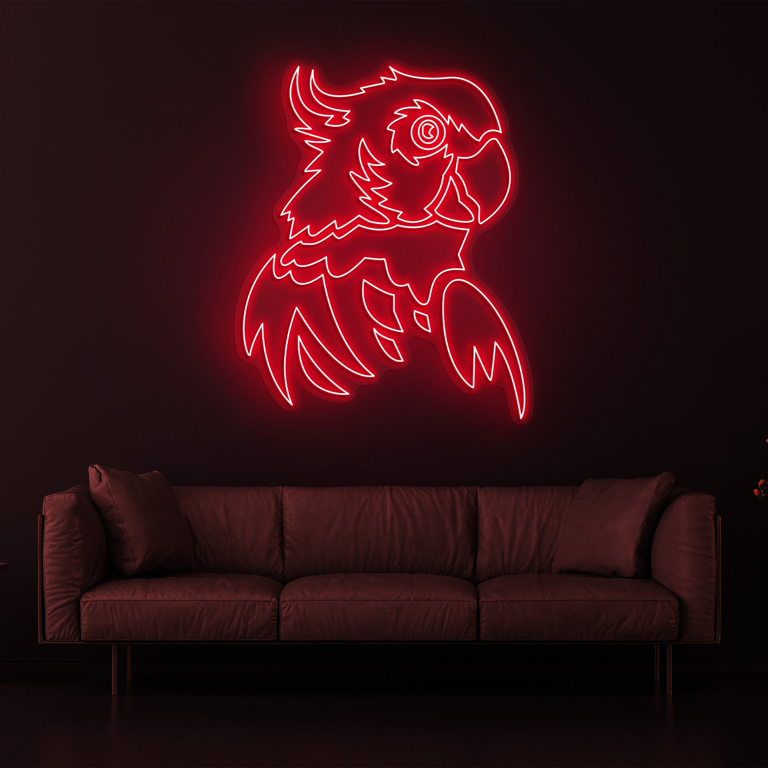 Parrot Neon Sign, Parrot LED Wall Light, Macaw Bird Neon Art, Parrot Decor, Neon Light for Bird Lovers, Gifts for Parrot Lovers, Home Decor