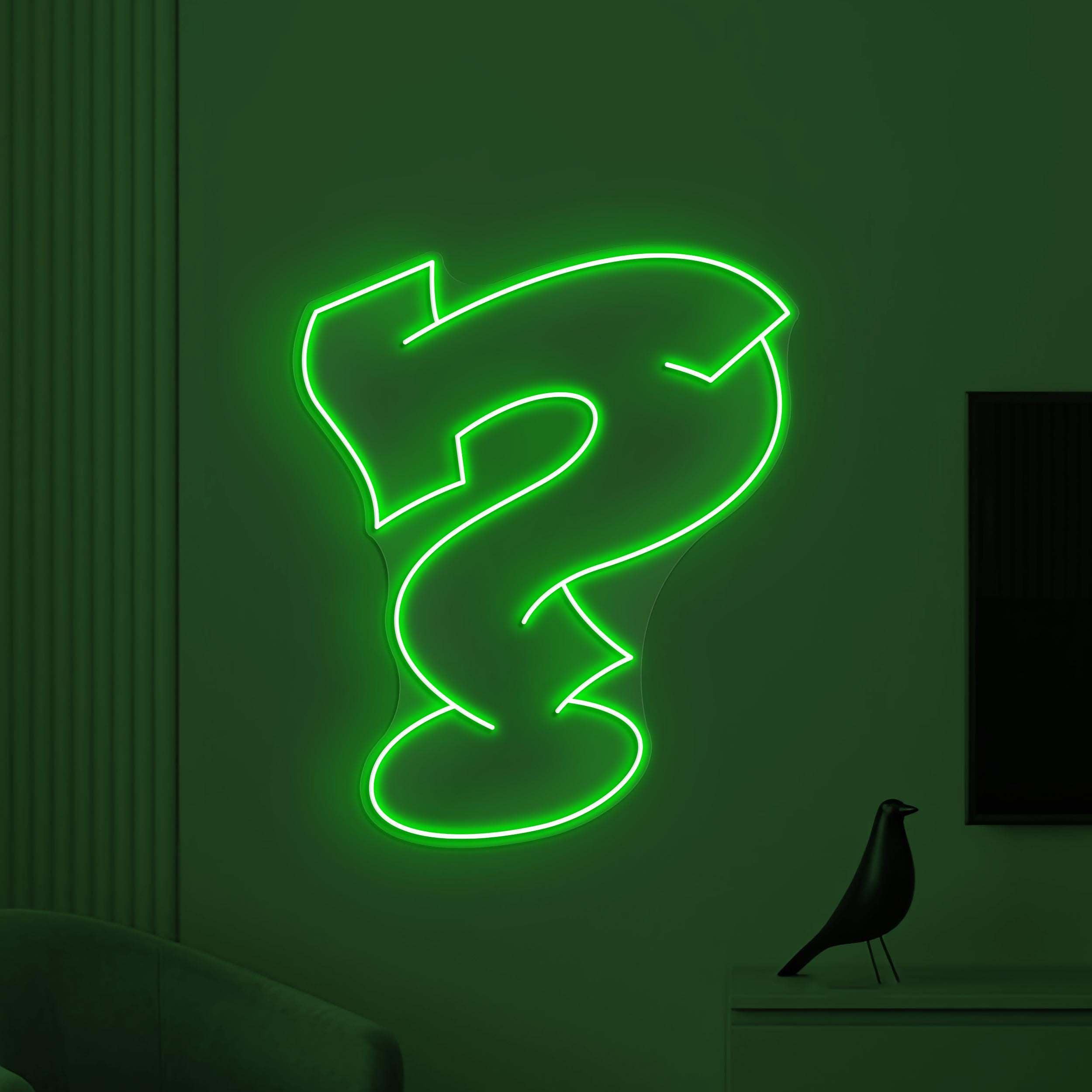 Question Mark Neon Sign, LED Question Mark Light, Arrow Wall Decor, Direction Wall Art, Mall Neon Light, College & University Decor, Gift