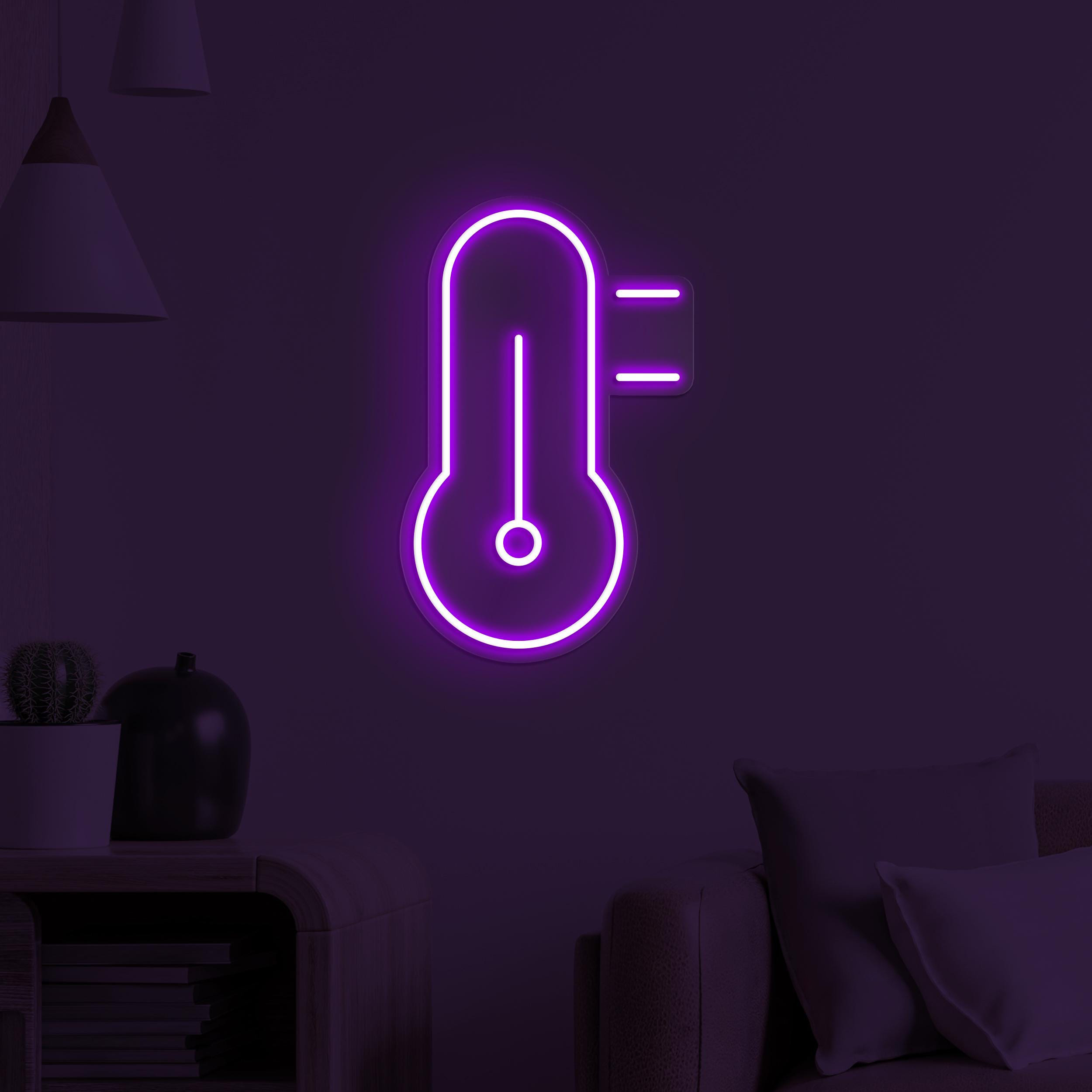 Thermometer Neon Sign, Thermometer LED Light, Hospital Wall Decor, Doctor Office Wall Art, Clinic Neon Light, Personalized Thermometer Sign