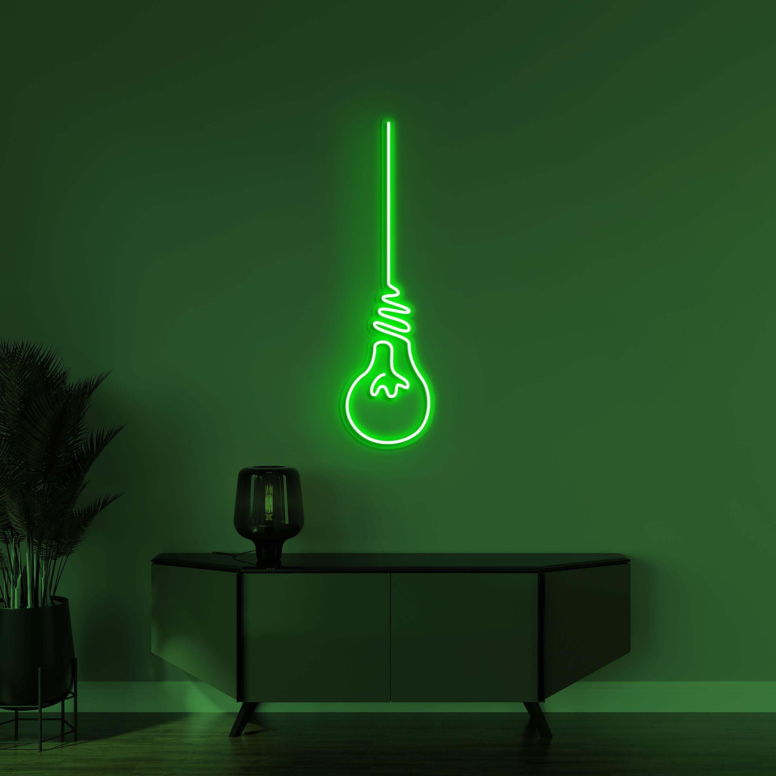 Bulb Neon Sign, Light Bulb LED Light, Light Bulb LED Noen Art, Bright Spark Neon Sign, Home Wall Decor, Cafe Wall Art, Party Wall Decor