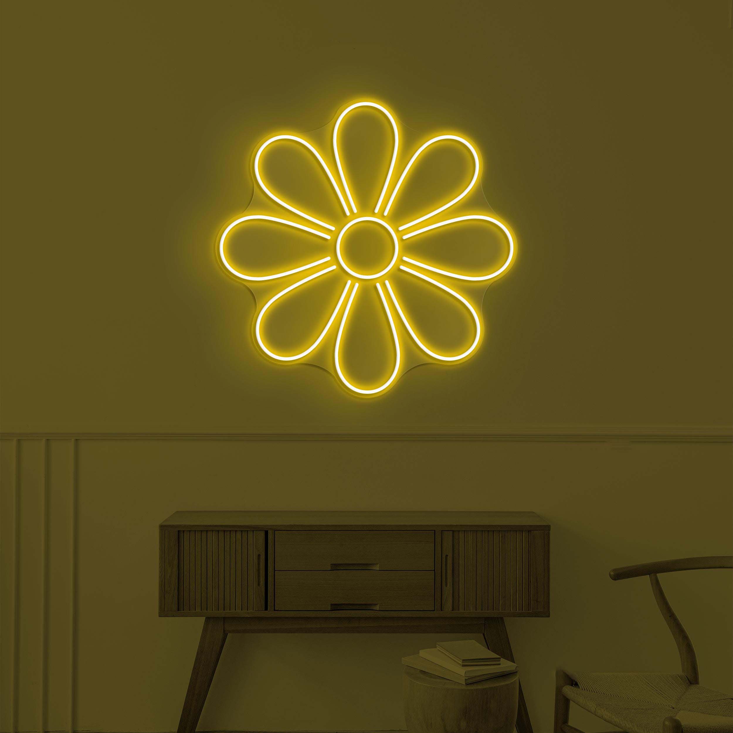 Flower Neon Sign, Flower LED Light, Flower Wall Decor, Custom Neon Sign, Home Wall Decor, Decoration for Party, Garden & Yard, Gift for Her