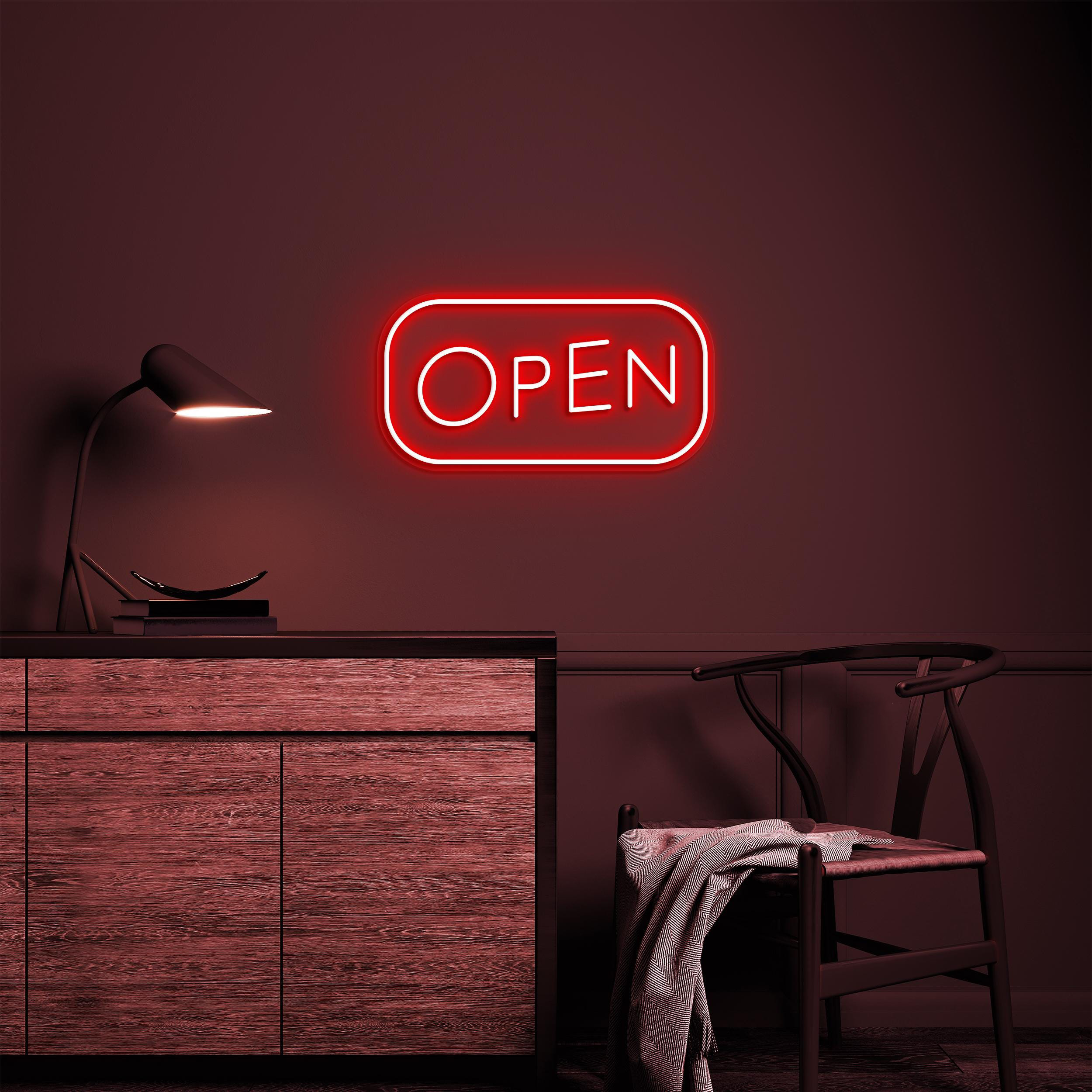 Open Neon Sign, Open Led Light, Open Wall Decor, Open Door Display Sign, Club, Bar Pub, Store Wall Art, Business Logo Art, Beauty Shop Decor