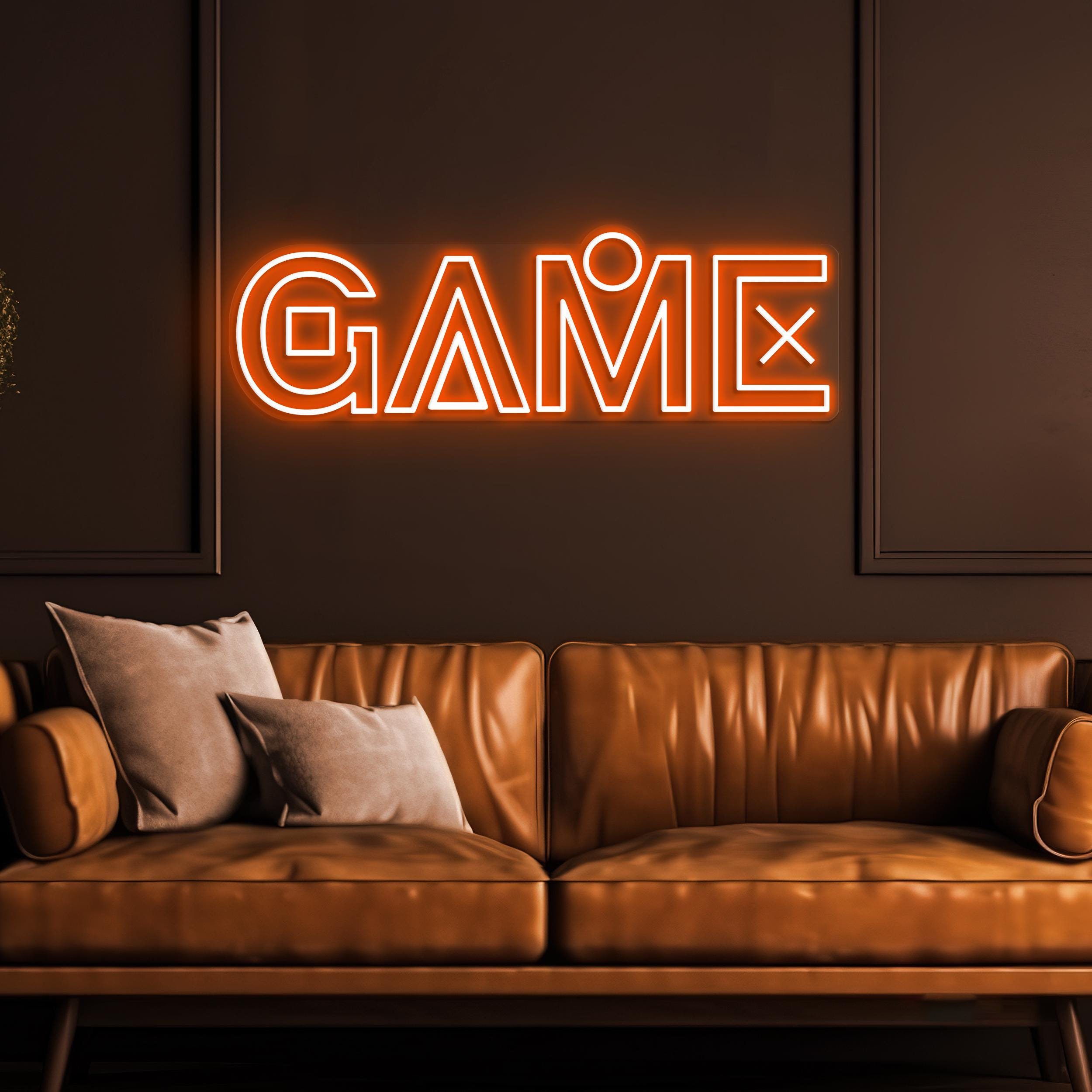 Game Neon Sign, Game LED Light, Gamer Wall Decor, Game Room Wall Art, Kids Room Decor, Gaming Zone Light, Level Up Neon Art, Game Lover Gift