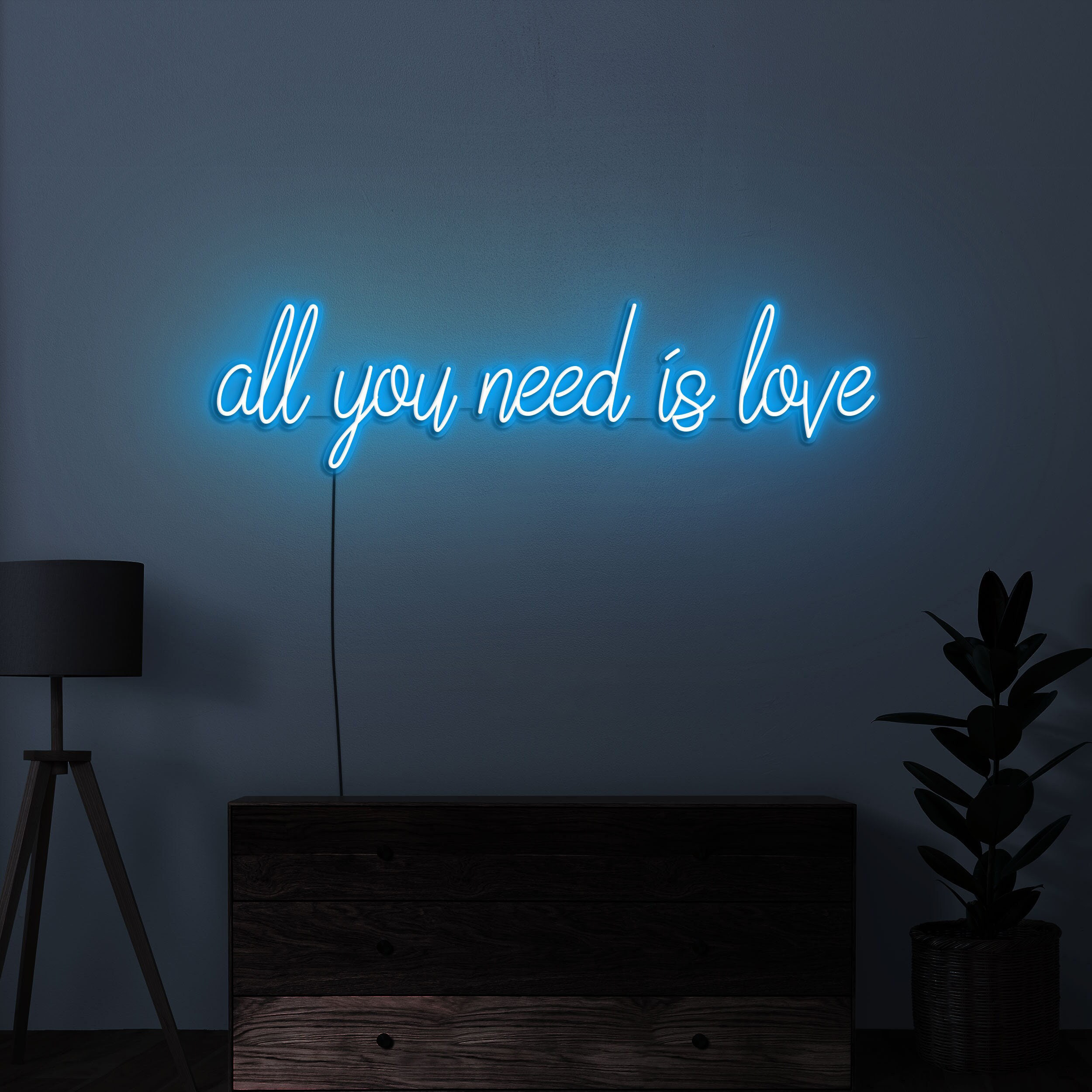 All You Need is Love LED Neon Sign, Neon Light for Wall Decor, Perfect for Wedding, Engagement Party, Bar Decor, Romantic Gift for Couples
