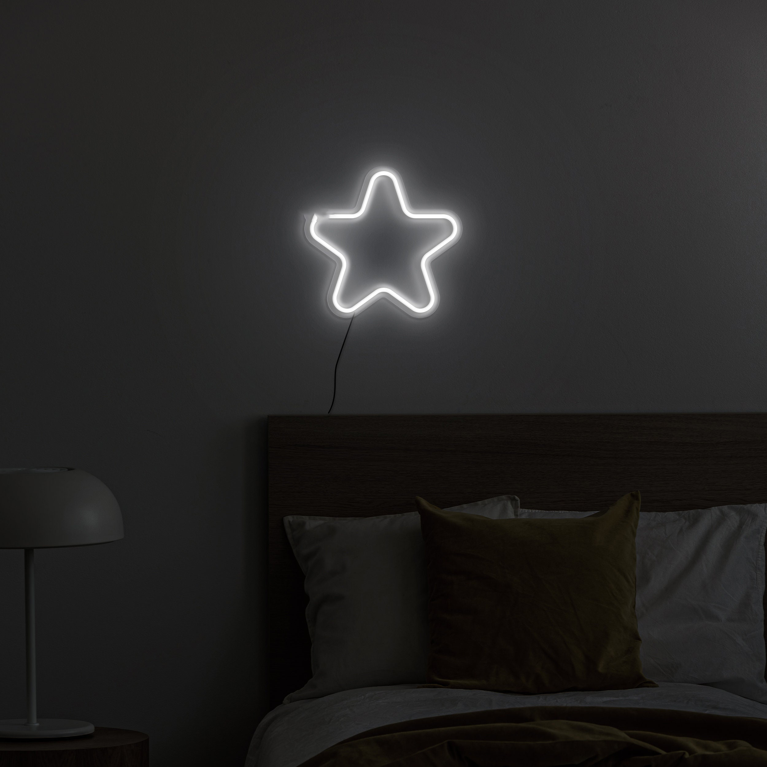 Star Neon Sign, LED Star Light, Christmas Star Neon Sign, USB Powered Wall Decor, Star Kid Room Decoration, LED Neon Art for Bedroom & Kids