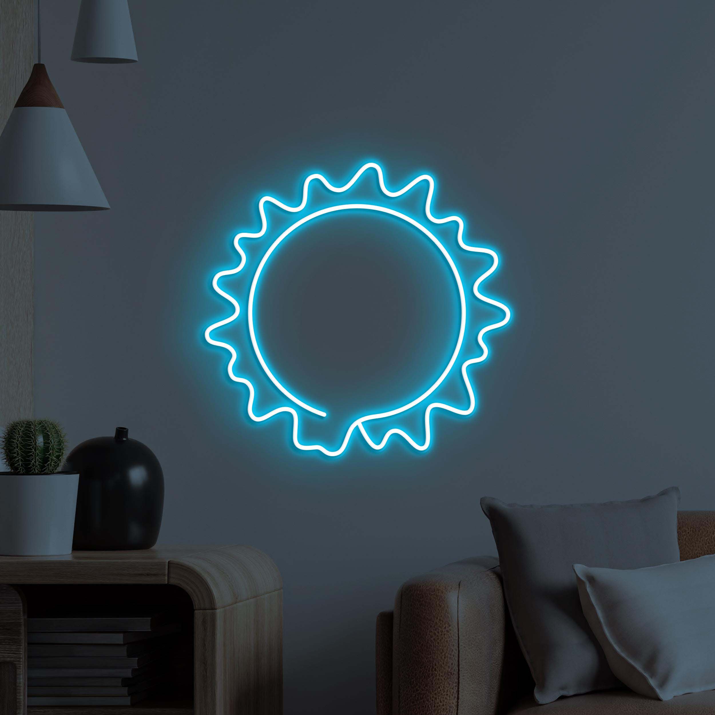 Sun Neon Sign, Sun LED Light, Sunshine Wall Art, Summer Wall Decor, Nursery Room Neon Light, Home Wall Decor, Radiant Sun Led Sign, Led Art