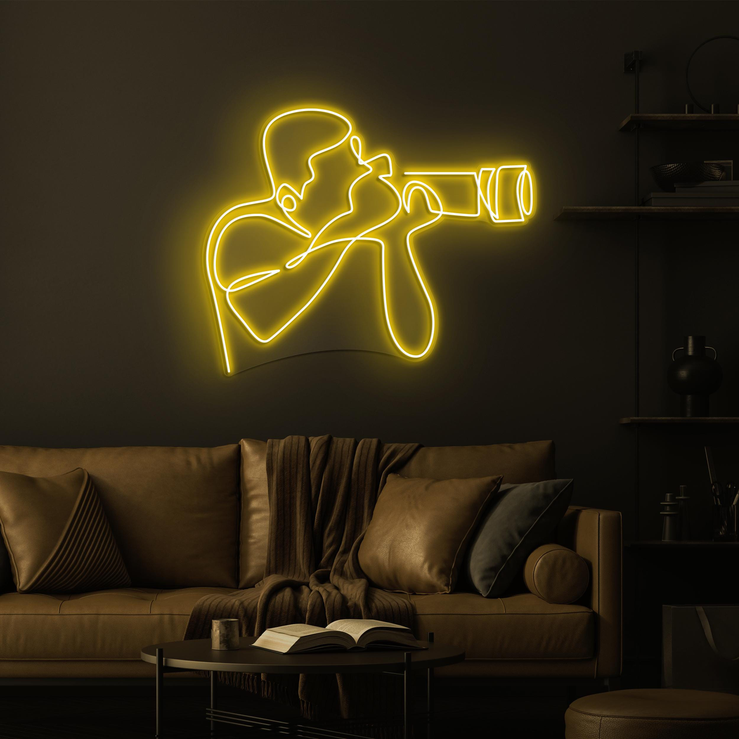Photographer Neon Sign, Photographer LED Light, Photographer Camera LED Neon Art, Home Wall Decor, Photo Shop Wall Decor, Capture Neon Sign