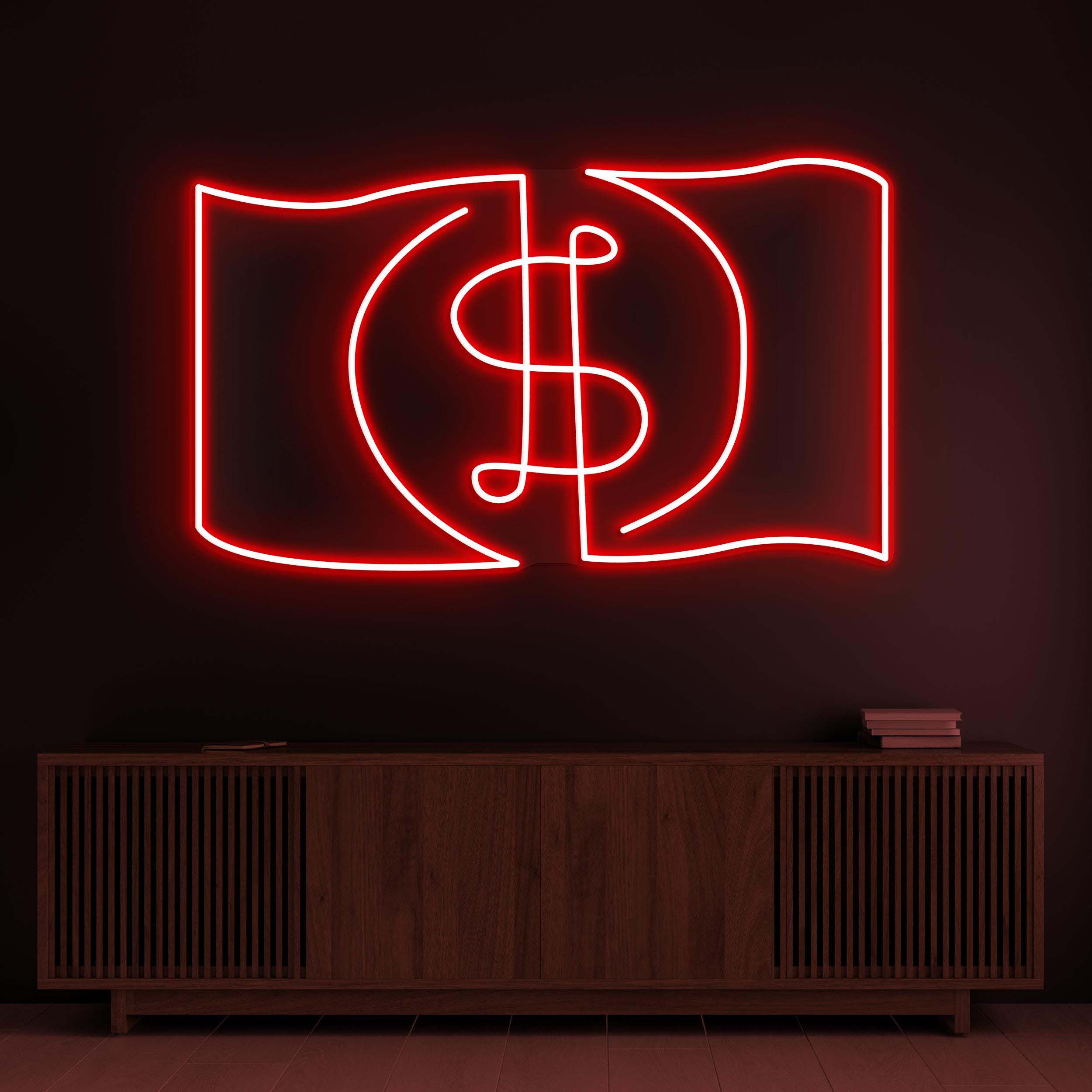 Dollar Neon Sign, Dollar LED Light, Money Wall Decor, Home Wall Art, Cash Neon Sign, Bank Wall Neon Light, Personalized Dollar Neon Sign
