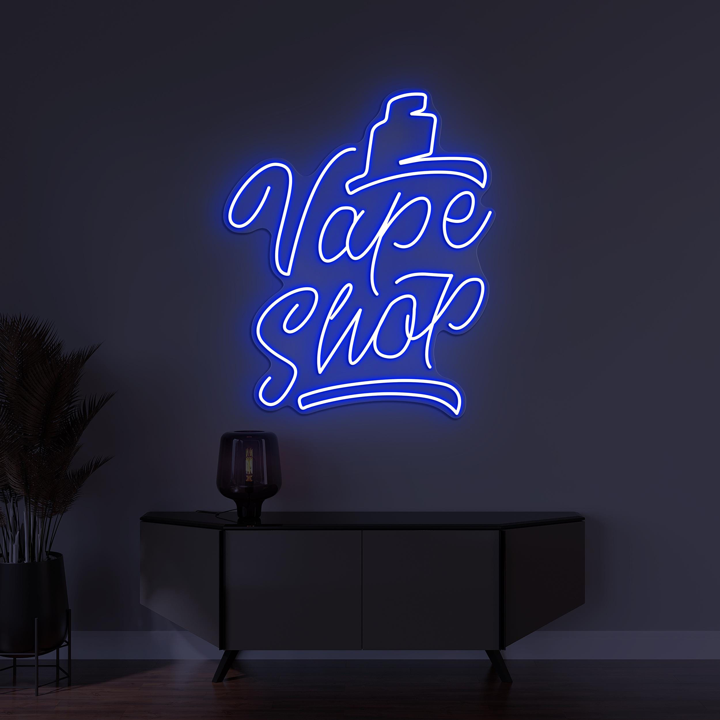 Vape Shop Neon Sign, Vape Shop LED Light, Smoke Shop Wall Decor, Vape Zone Logo Sign, Bar Wall Decor, Custom Neon Sign, Business Logo Sign