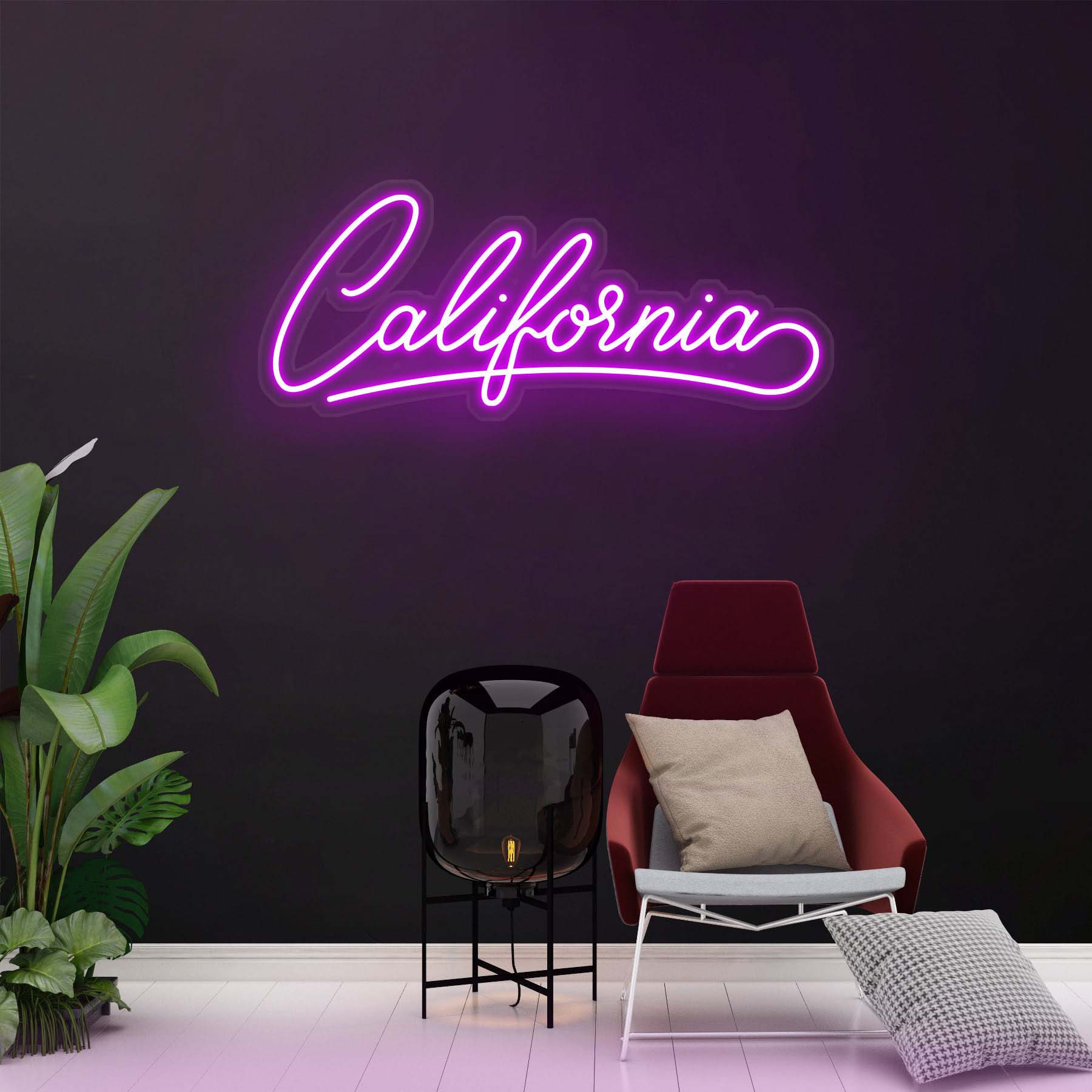 California Neon Sign, LED California Light, Led Wall Art Decor, Custom Wedding & Bedroom Sign, Home Decor for California Lovers, Gift Idea