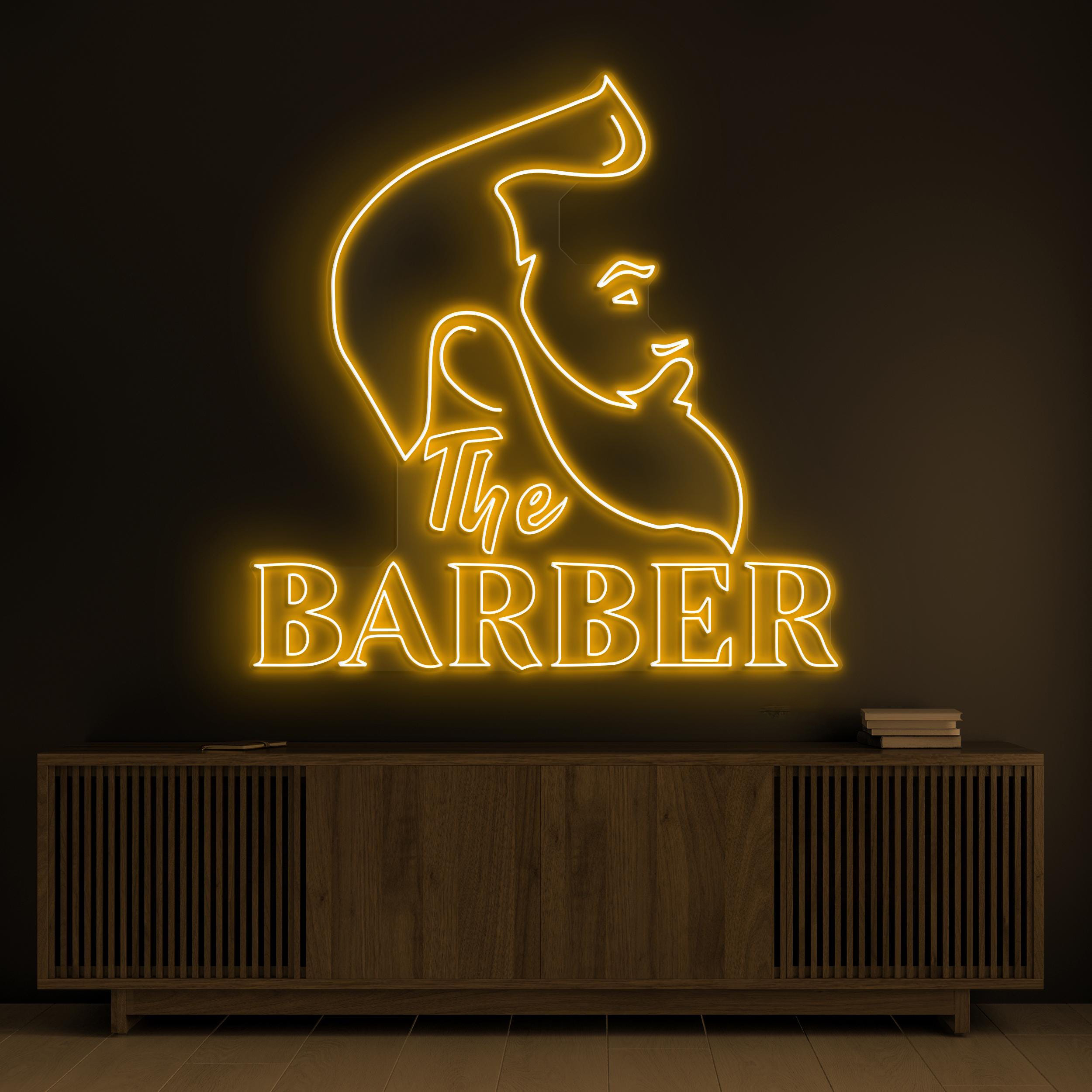 Barber Neon Sign, LED Light for Barber Shop Decor, Business Neon decor, Beauty Salon, Men's Grooming, Haircut Studio, Barbershop Art, Gift