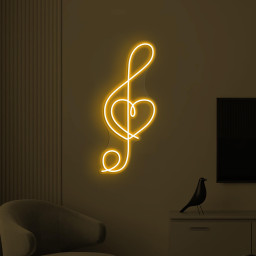Music Note Neon Sign, Music Note LED Light, Heart Music Note Wall Decor, Music Studio Wall Art, Music Room Neon Light, Gift for Music Lover