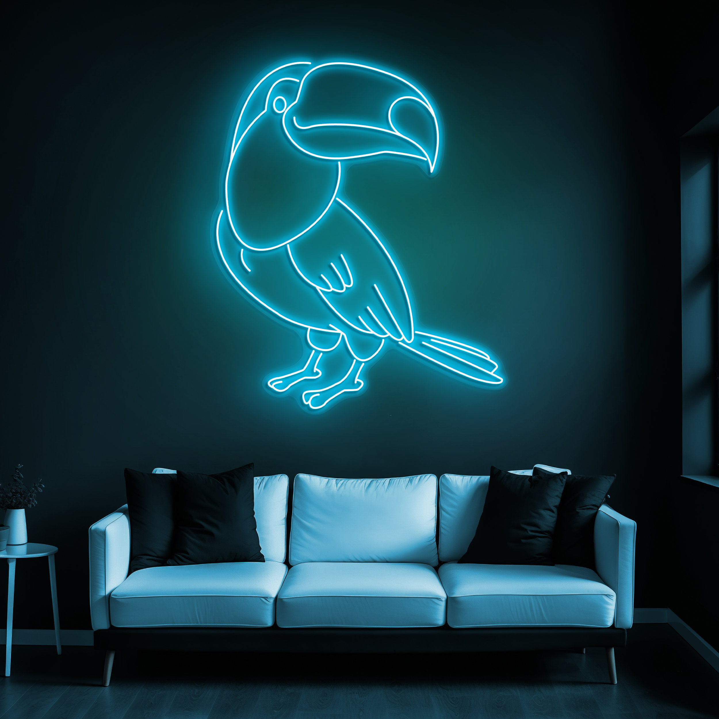 Toucan Bird Neon Sign, Exotic Animal LED Light for Home Decor, Custom Toucan Neon Art, Kids Room Decor, Gift Idea, Wall Hanging Neon Light
