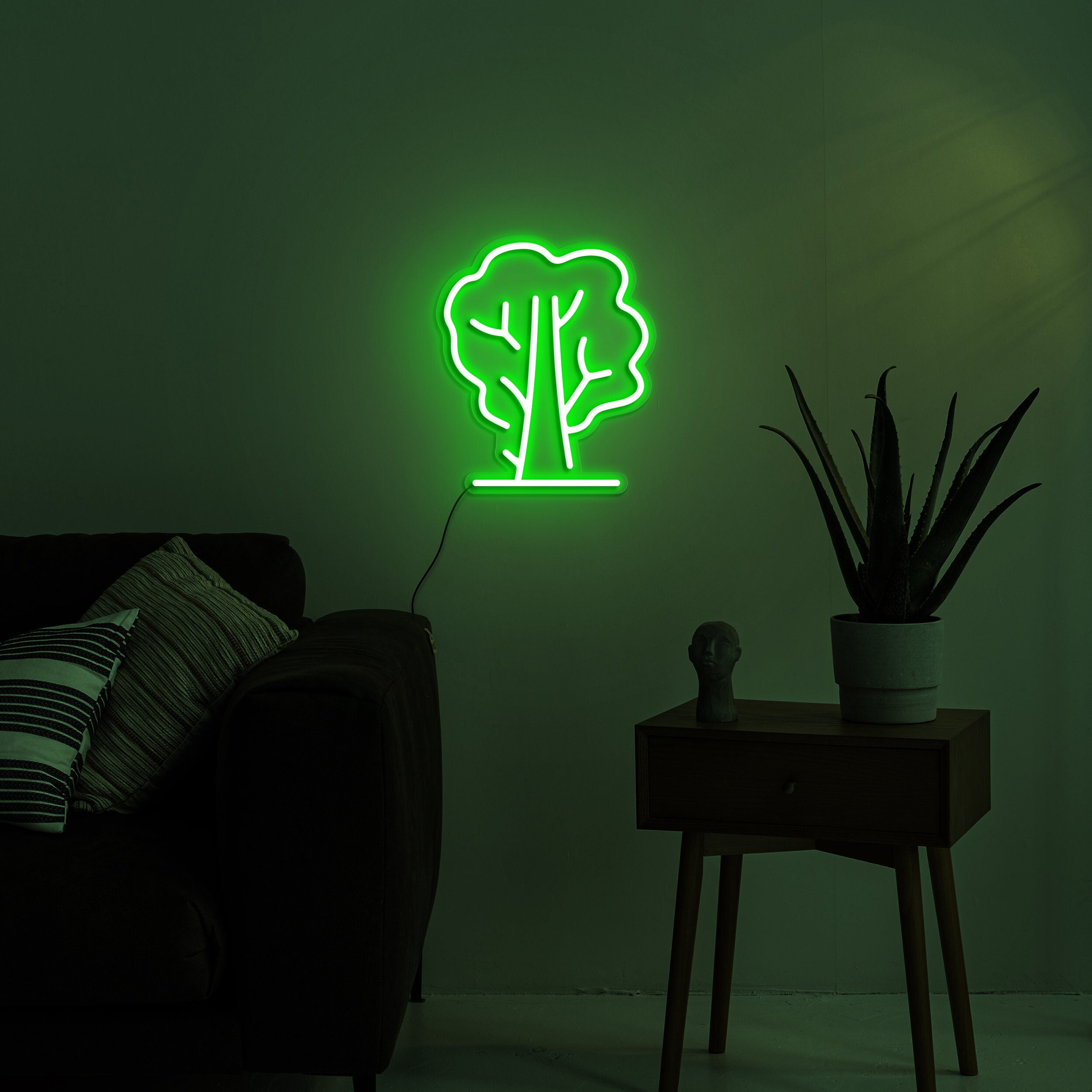 Tree Neon Sign, Family Tree LED Light Decor, Lucky Tree Wall Decoration, Baby Room Bedroom Gifts, Tree Neon Light, USB Powered,Birthday Gift