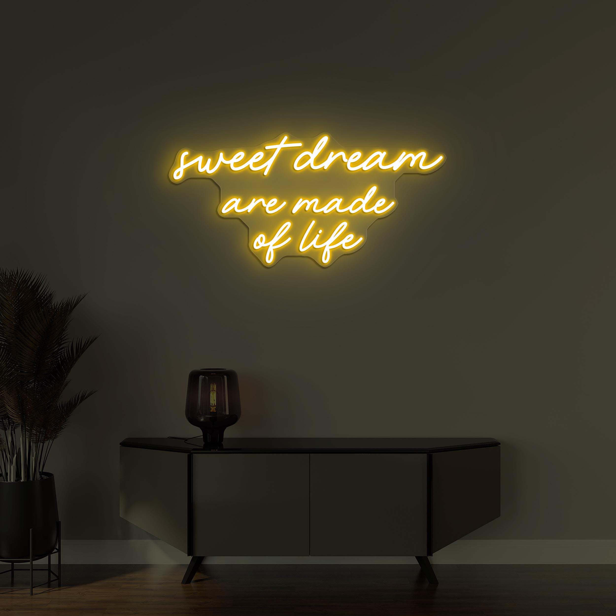 Sweet Dream Neon Sign, Are Made of Life LED Light, Sweet Dream Art, Kids Room Decor, Custom Neon Sign, Night Wall Light, Sleepy Neon Sign